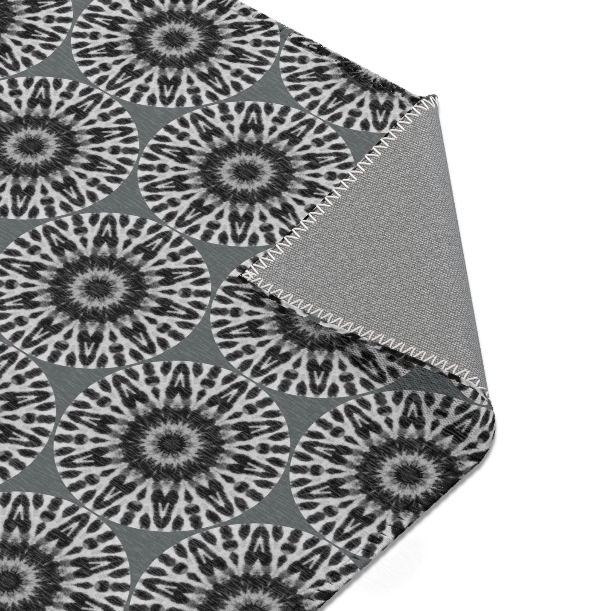 “E-VEIL I” Cymatic Area Rug (Dark Grey) - Modern Home Decor