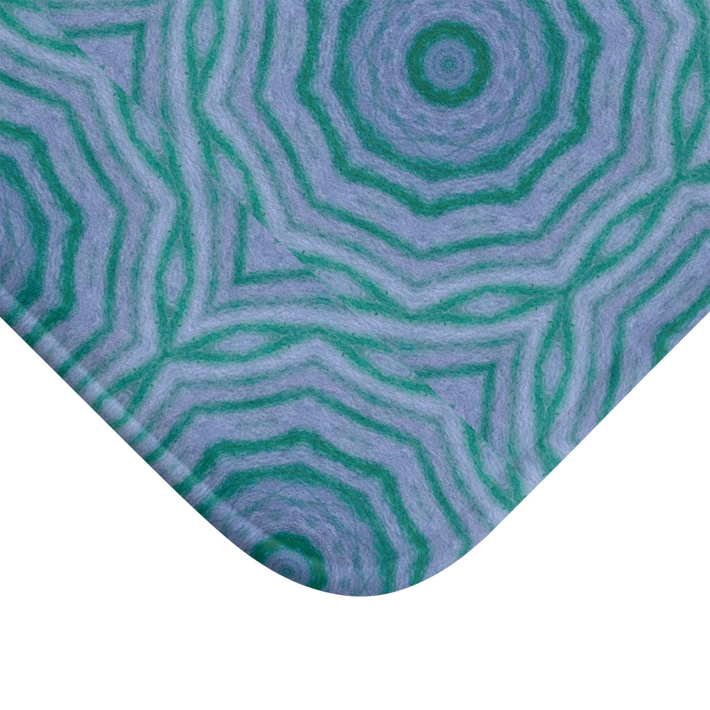 "GR33N3RY" Cymatic Print Bath Mat