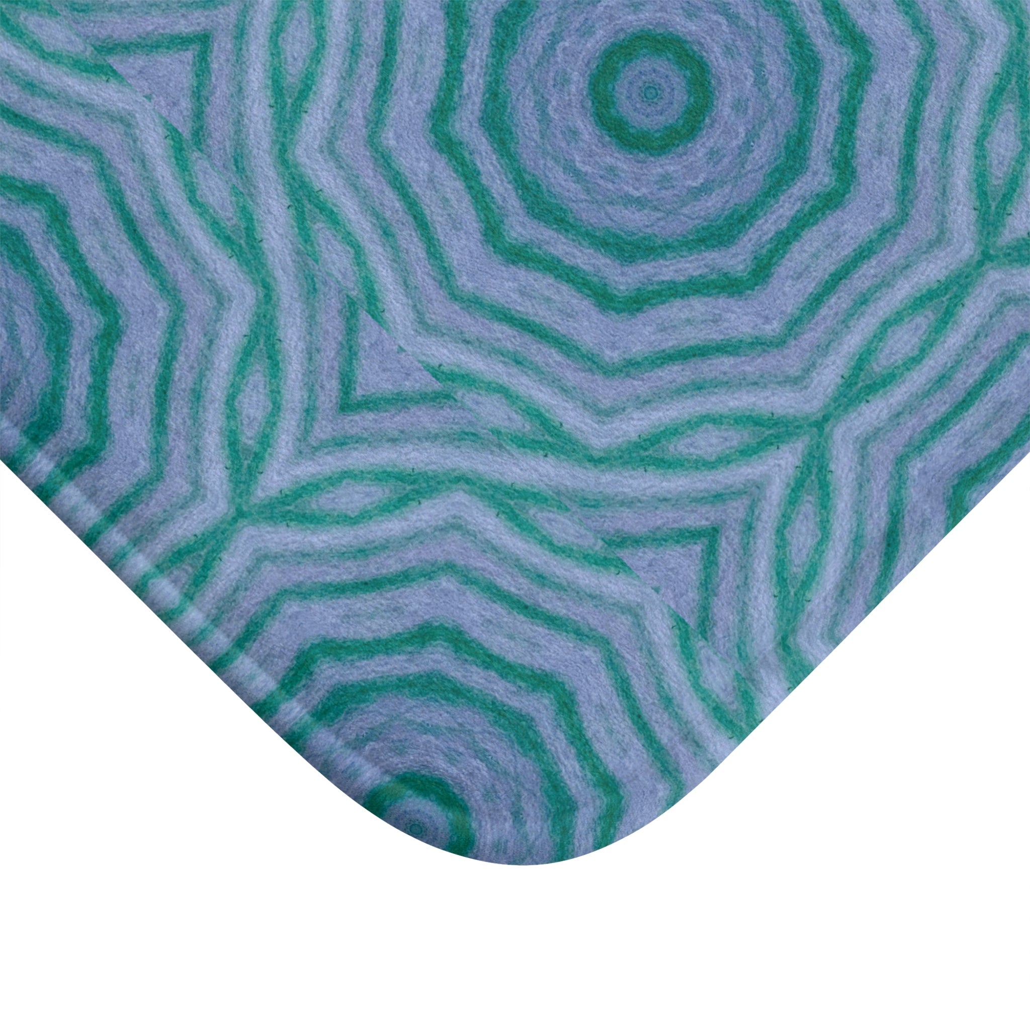 "GR33N3RY" Cymatic Print Bath Mat