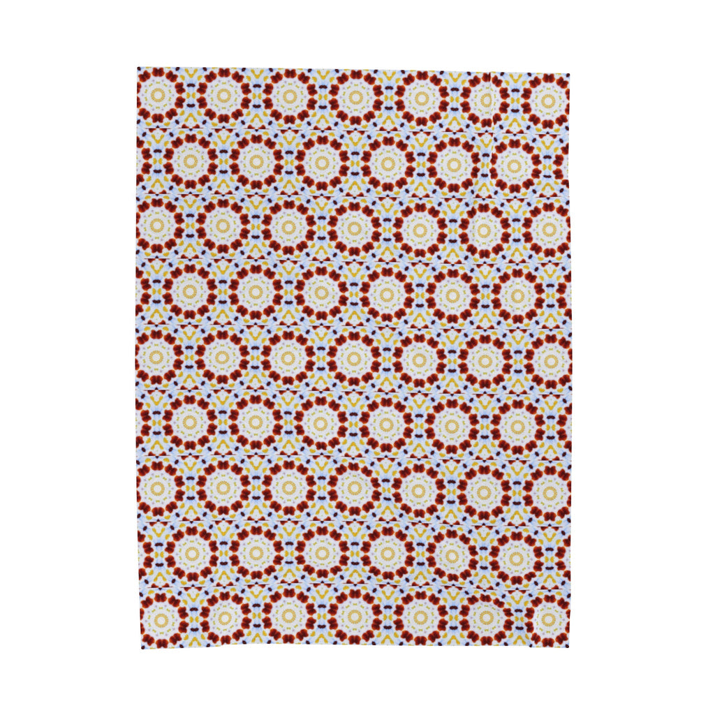 “MOSAIC” Cymatic AOP Velveteen Blanket