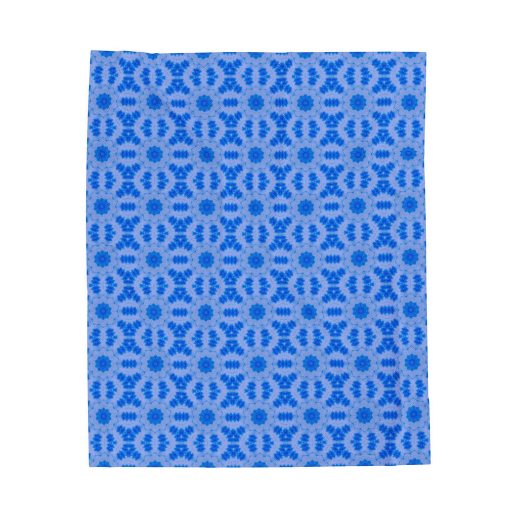 “BLU3DR3AM” Cymatic AOP Velveteen Blanket