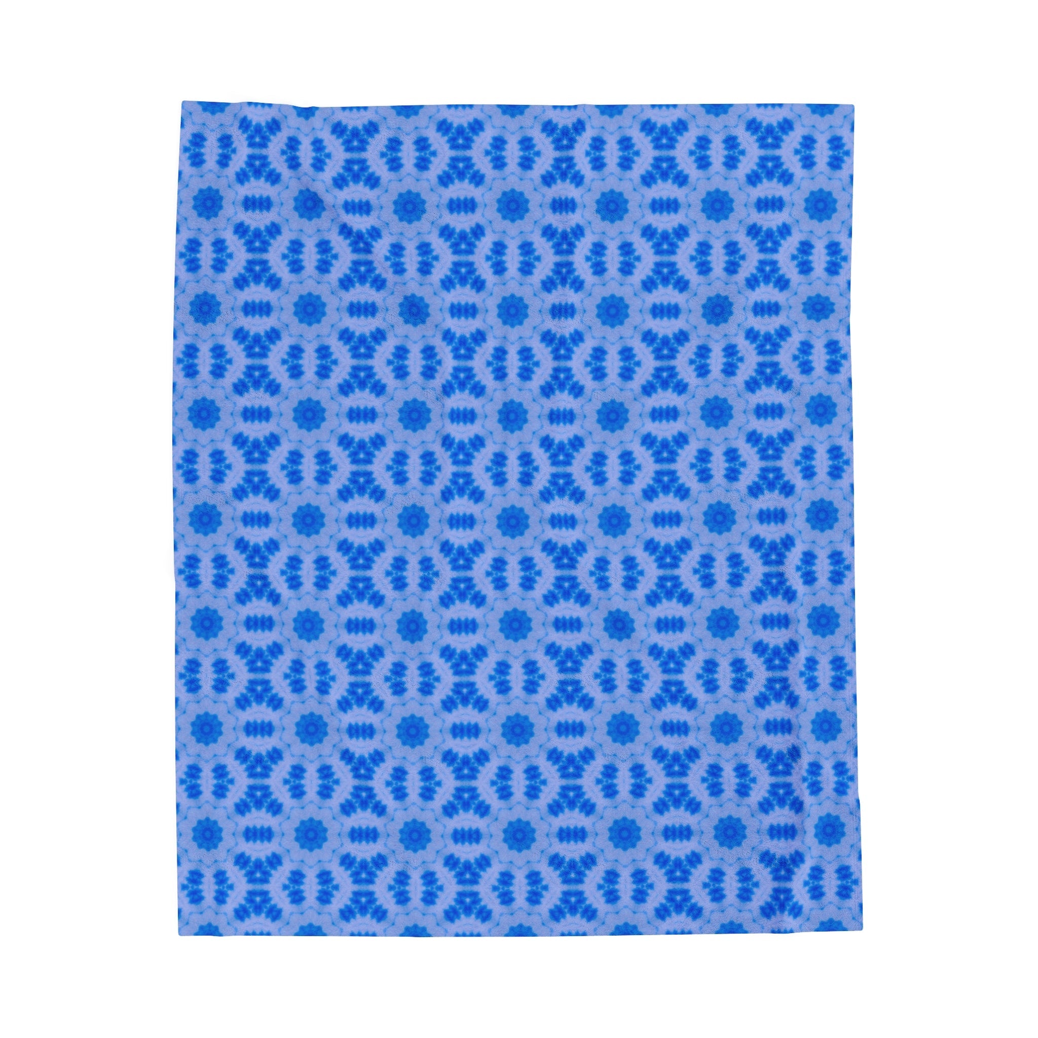 “BLU3DR3AM” Cymatic AOP Velveteen Blanket
