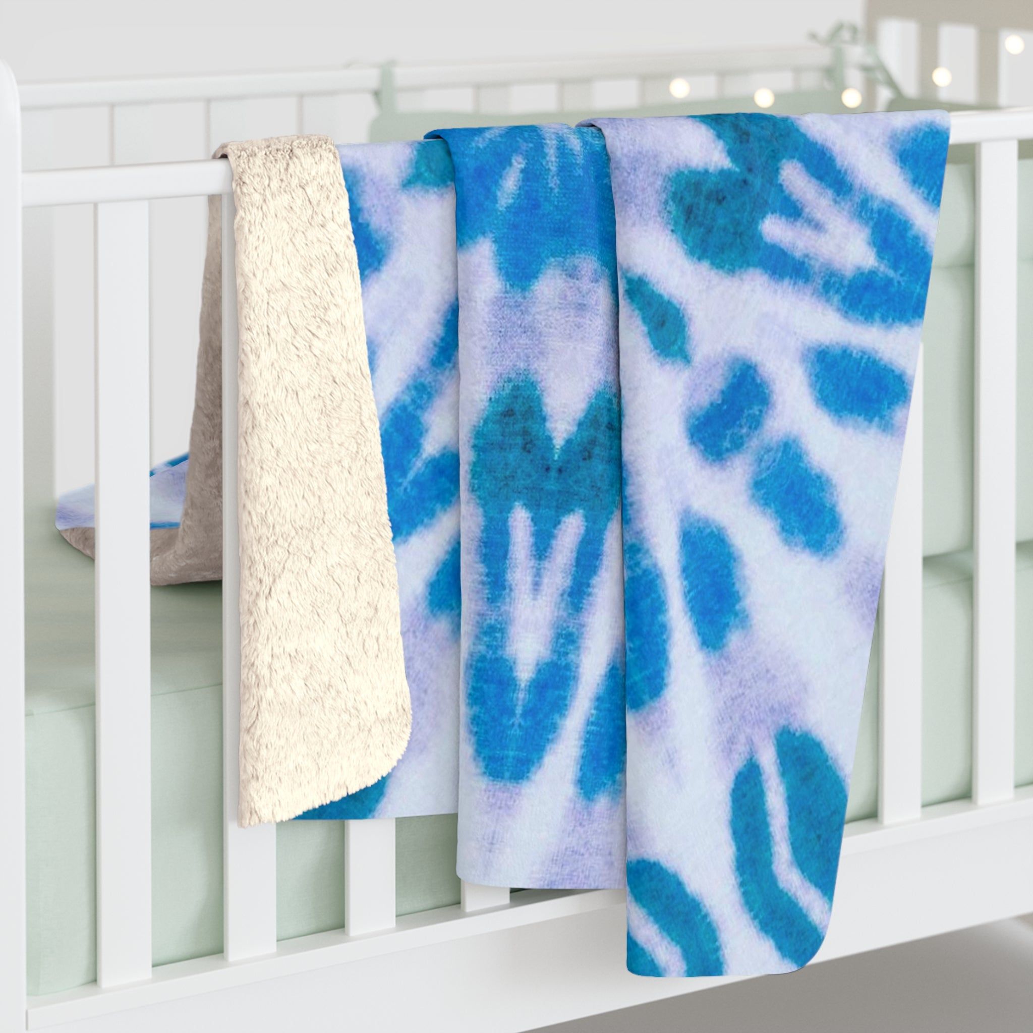 "E-VEIL I" Cymatic Sherpa Fleece Blanket