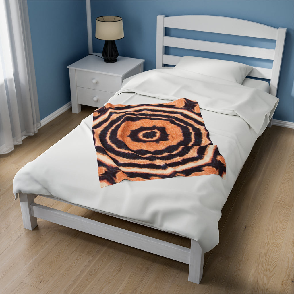 “EYECEE” Cymatic Print Velveteen Blanket