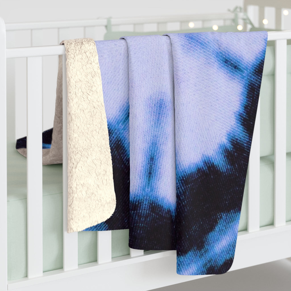 "SNWFLK" Cymatic Sherpa Fleece Blanket