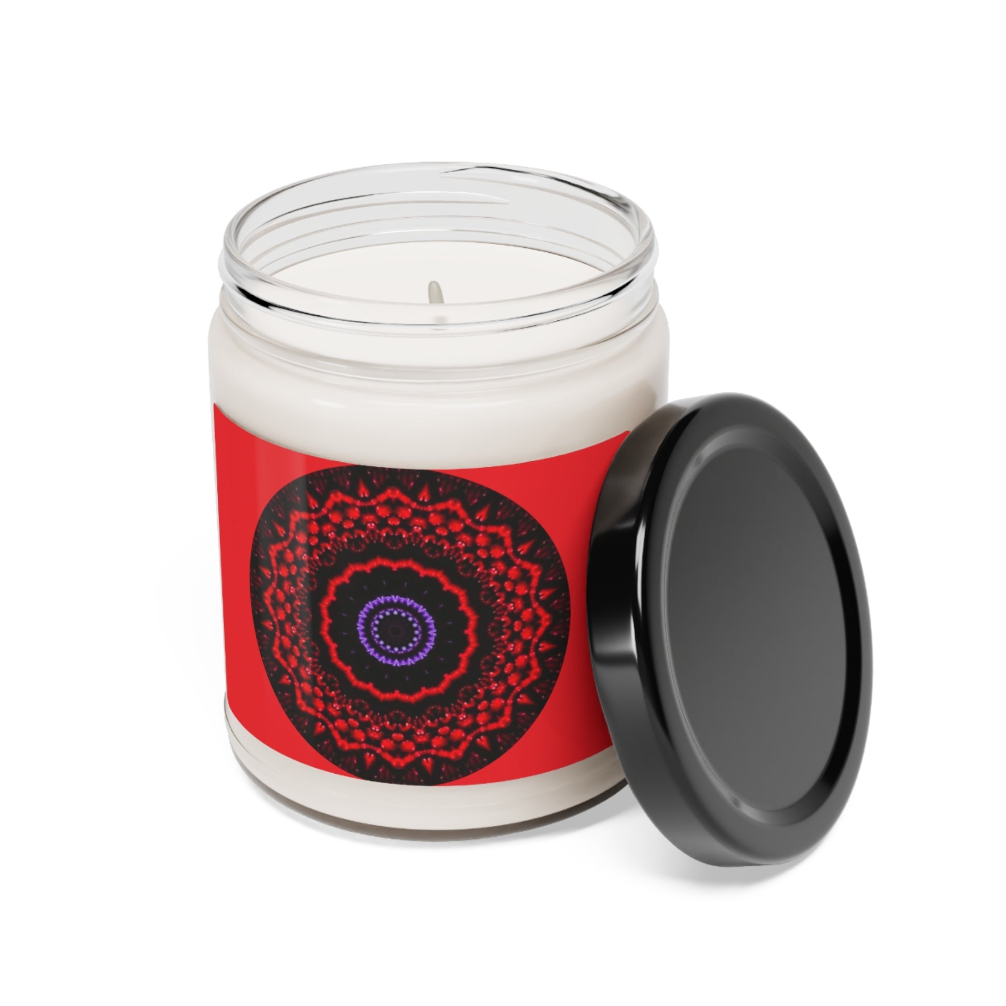 “VESI-2” Cymatic Scented Soy Candle 9oz (Red)