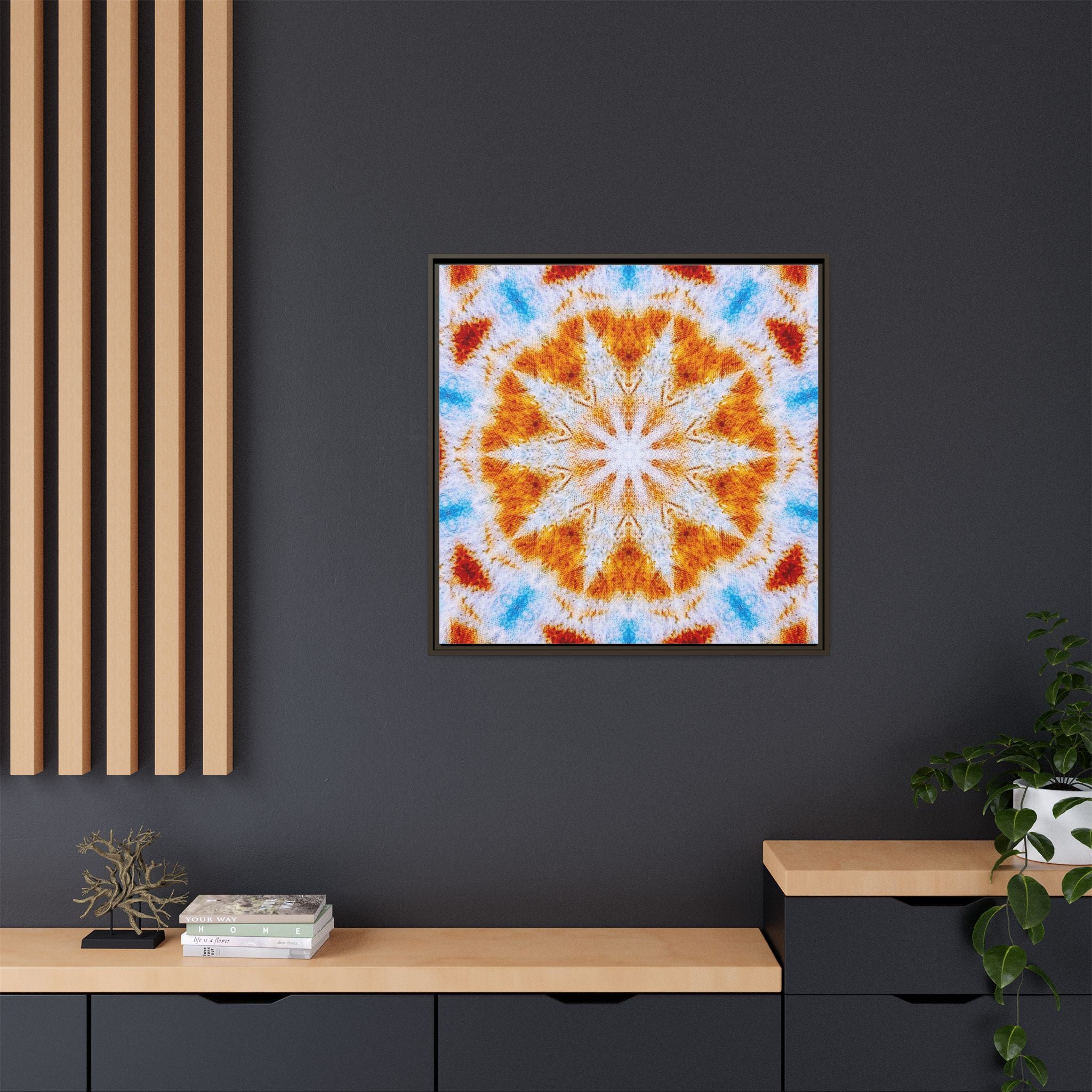 "SOL" Cymatic Framed Matte Canvas