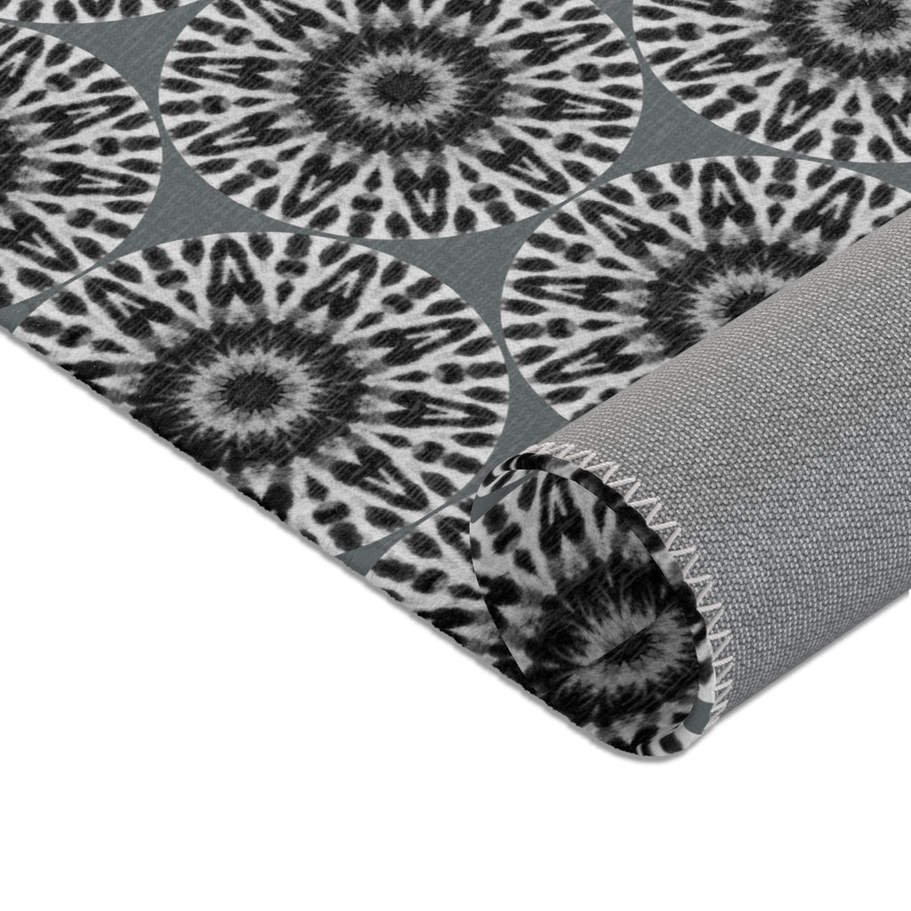 “E-VEIL I” Cymatic Area Rug (Dark Grey) - Modern Home Decor