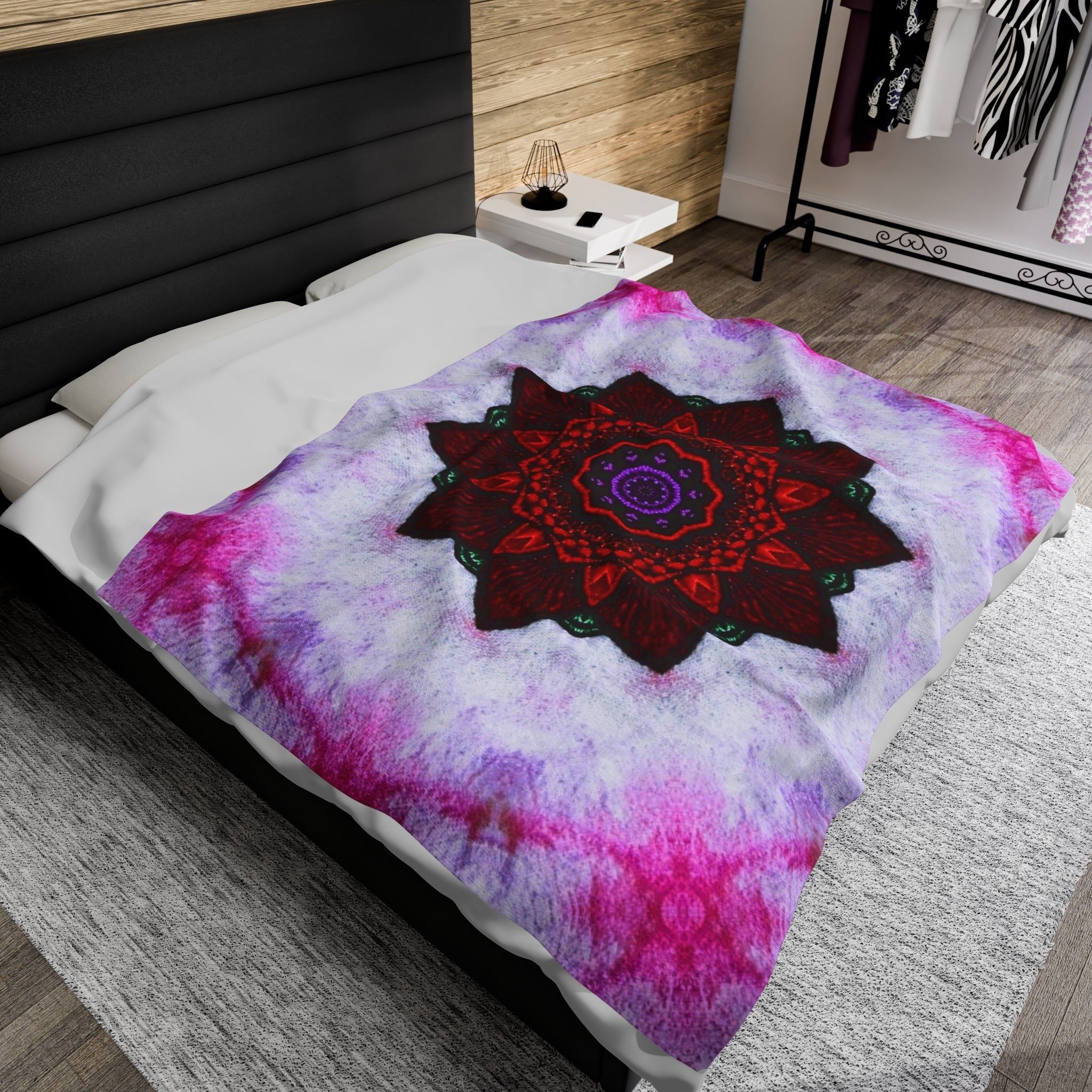 “VESI” Cymatic Velveteen Blanket