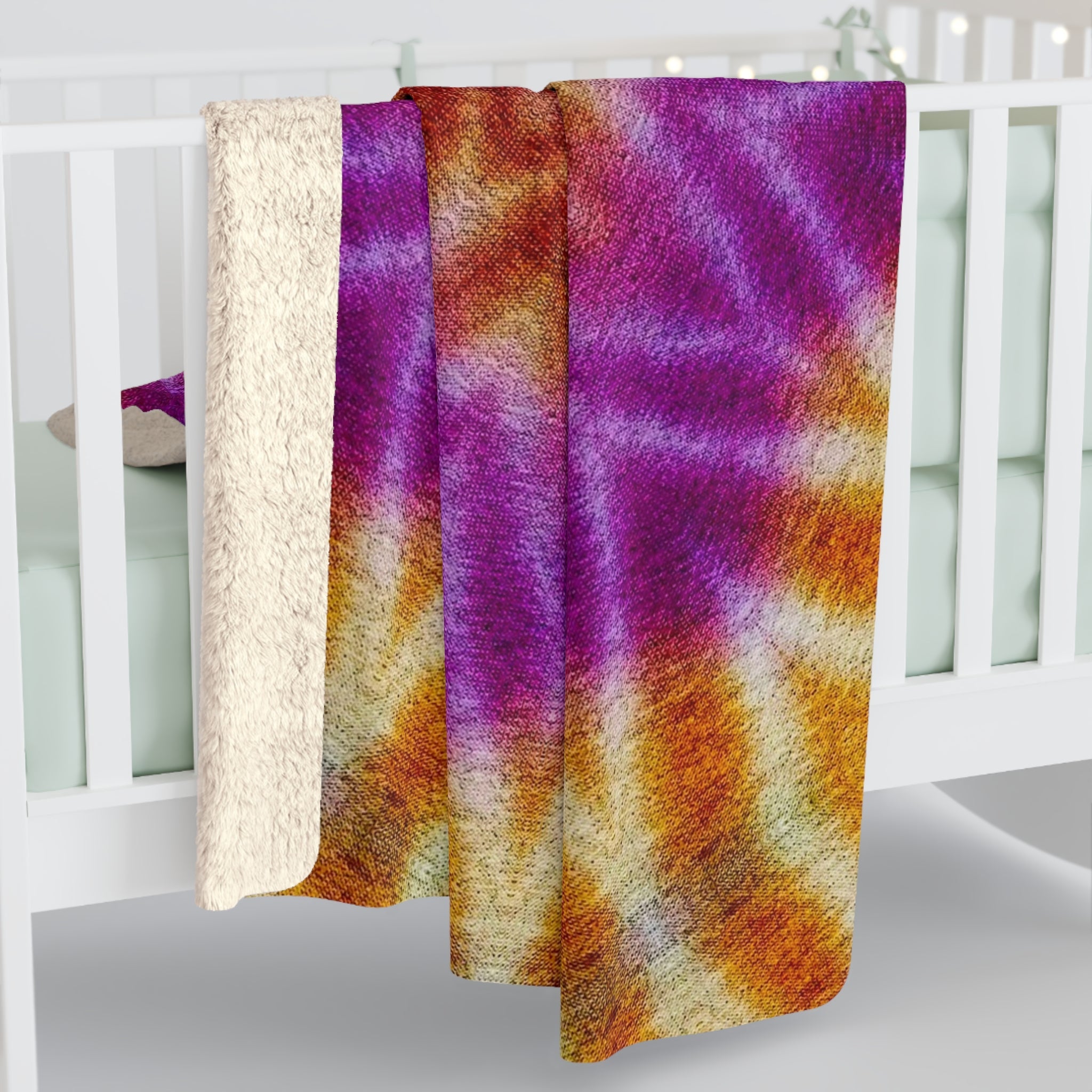 "OST3OS" Cymatic Sherpa Fleece Blanket