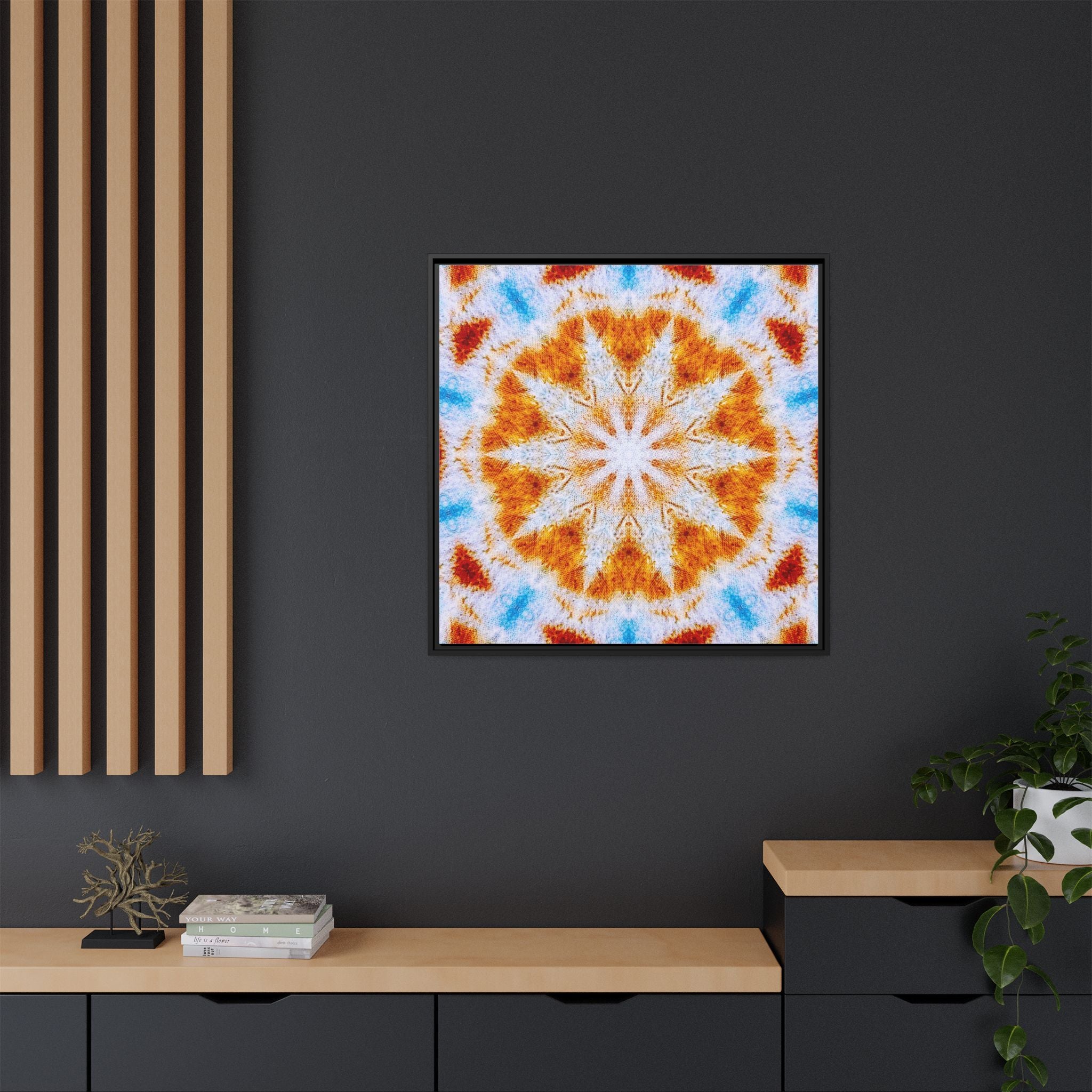 "SOL" Cymatic Framed Matte Canvas