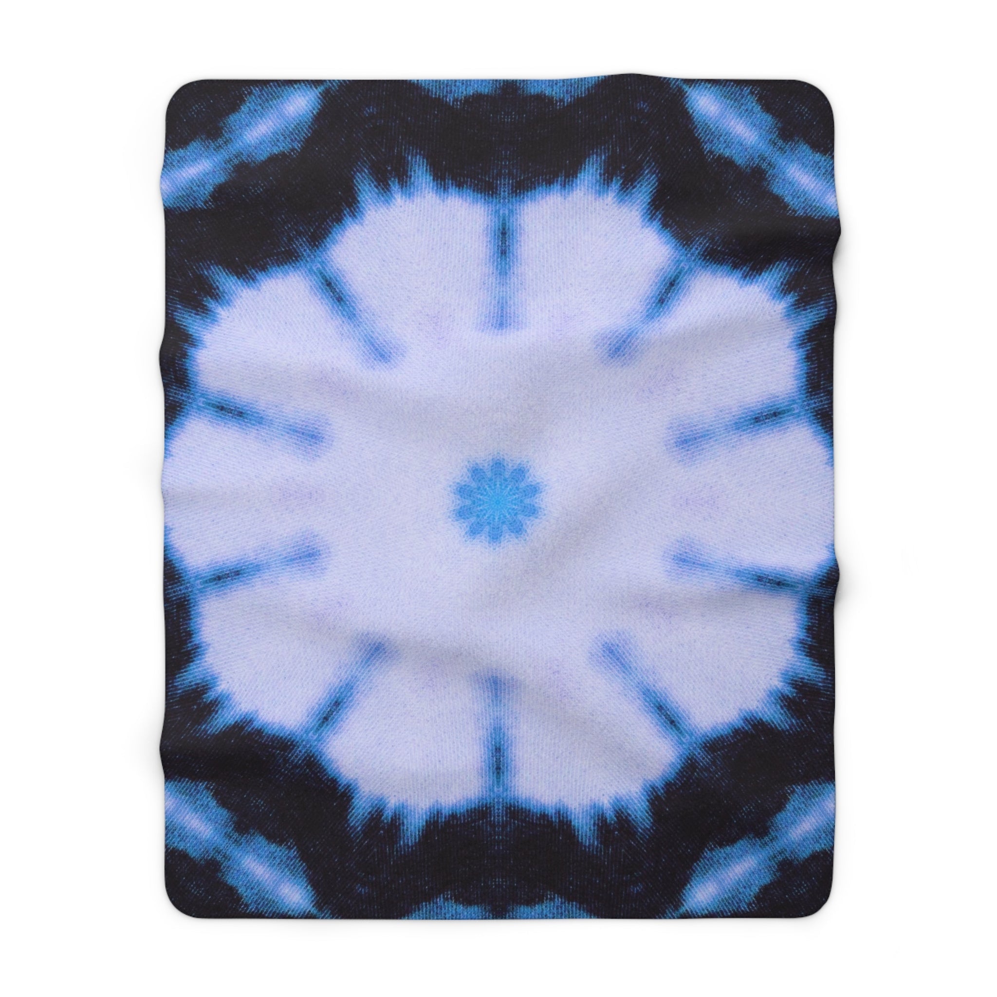 "SNWFLK" Cymatic Sherpa Fleece Blanket