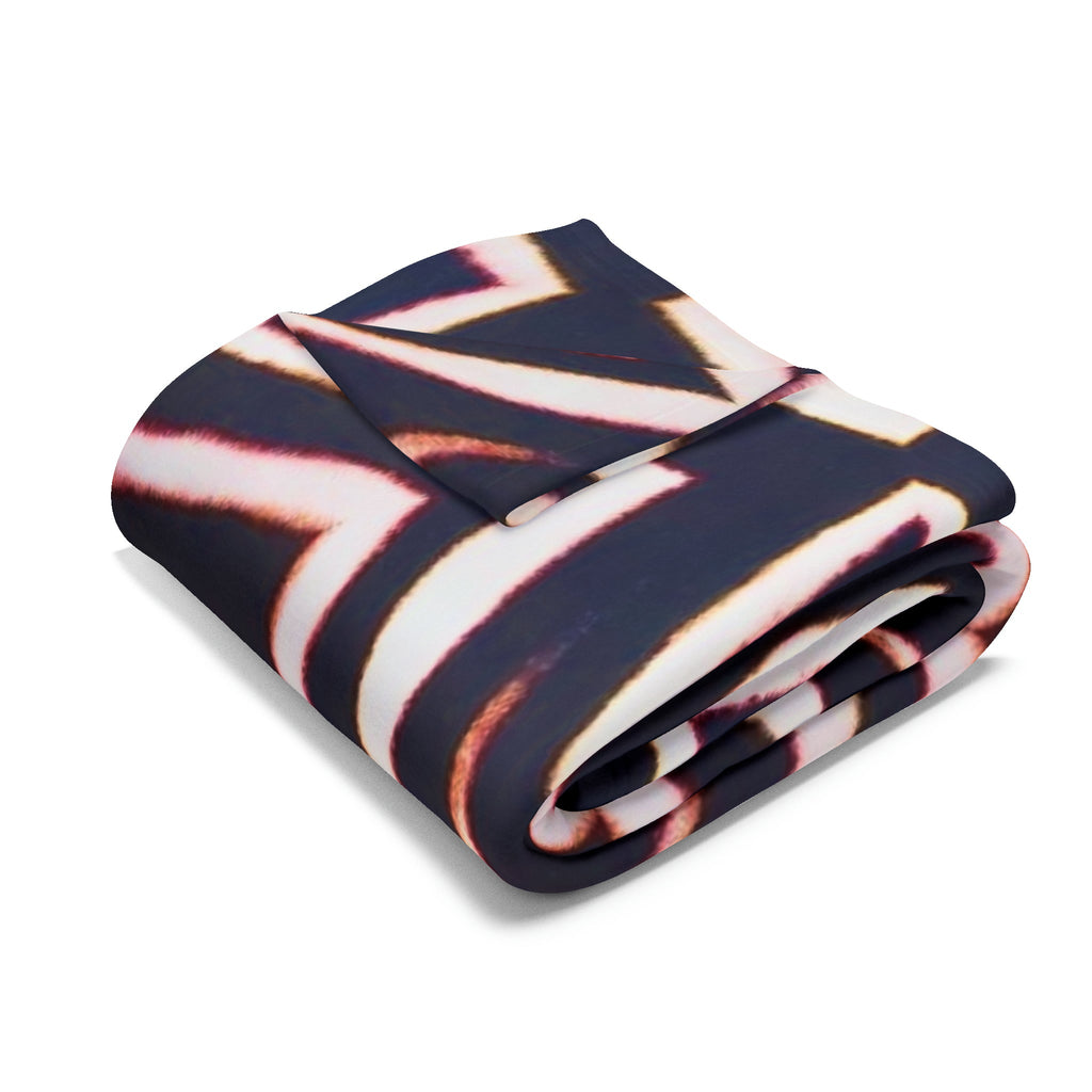 “A-BYSS” Cymatic Arctic Fleece Blanket