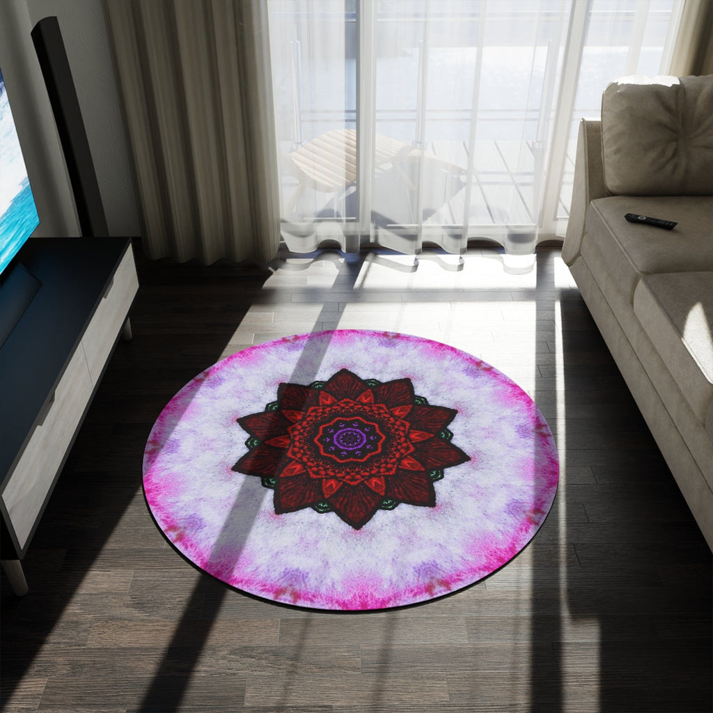 “VESI” Cymatic Round Rug