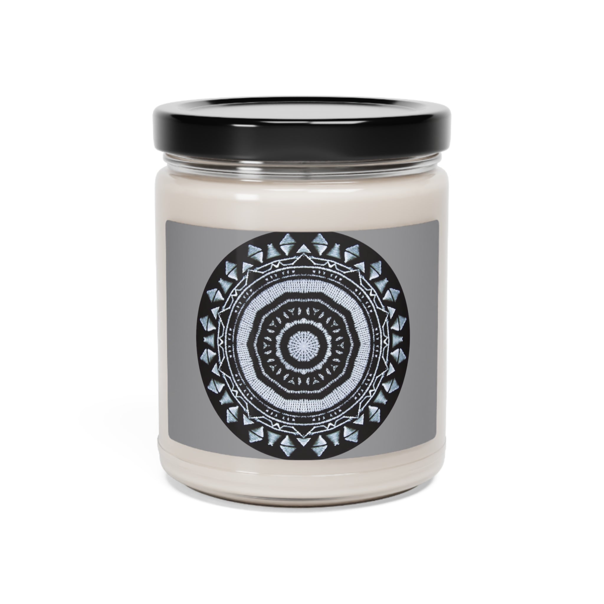 “MAYA” Cymatic Scented Soy Candle 9oz (Grey)