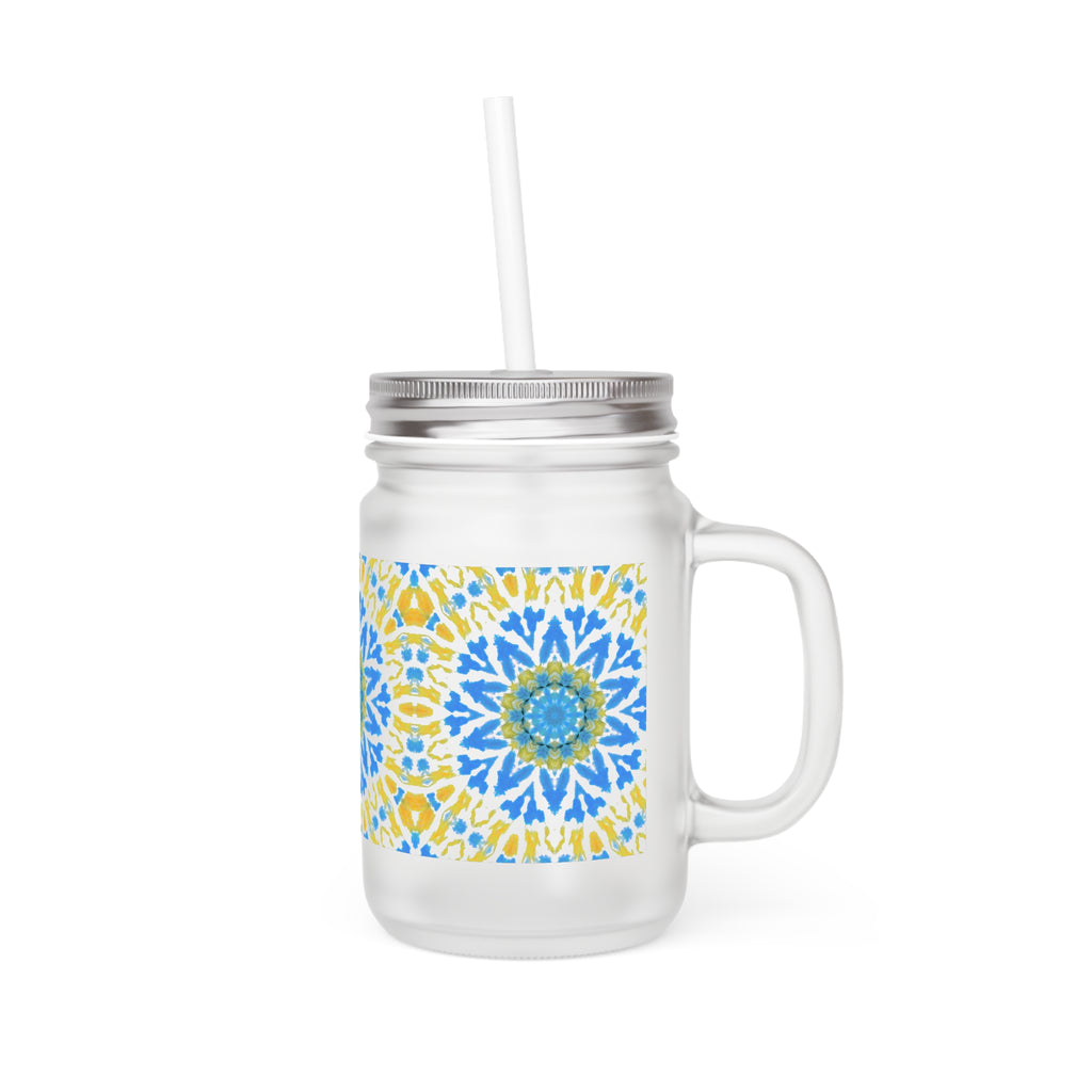 GETA Cymatic Mason Jar Tumbler with Straw