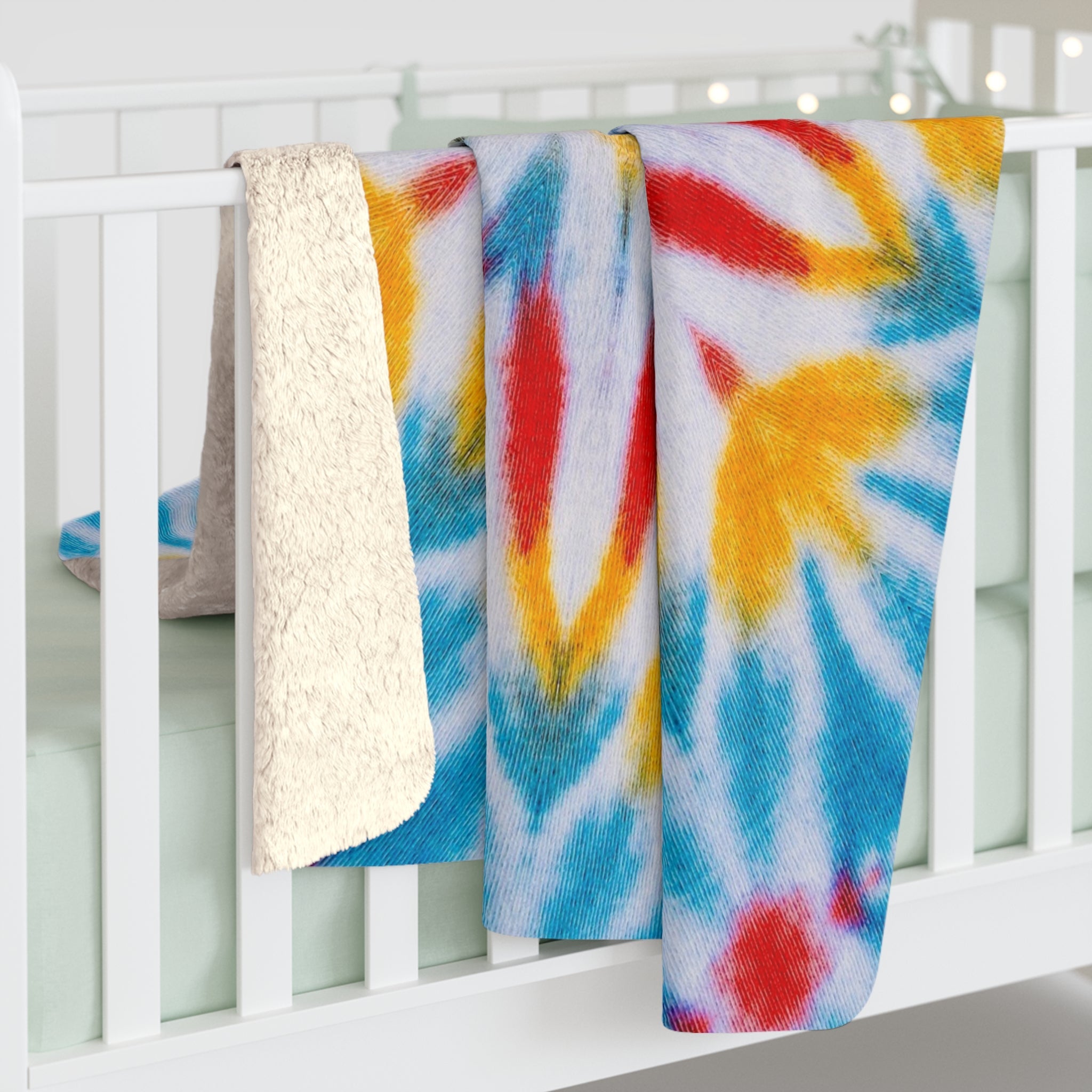 "CRISTOS" Cymatic Sherpa Fleece Blanket