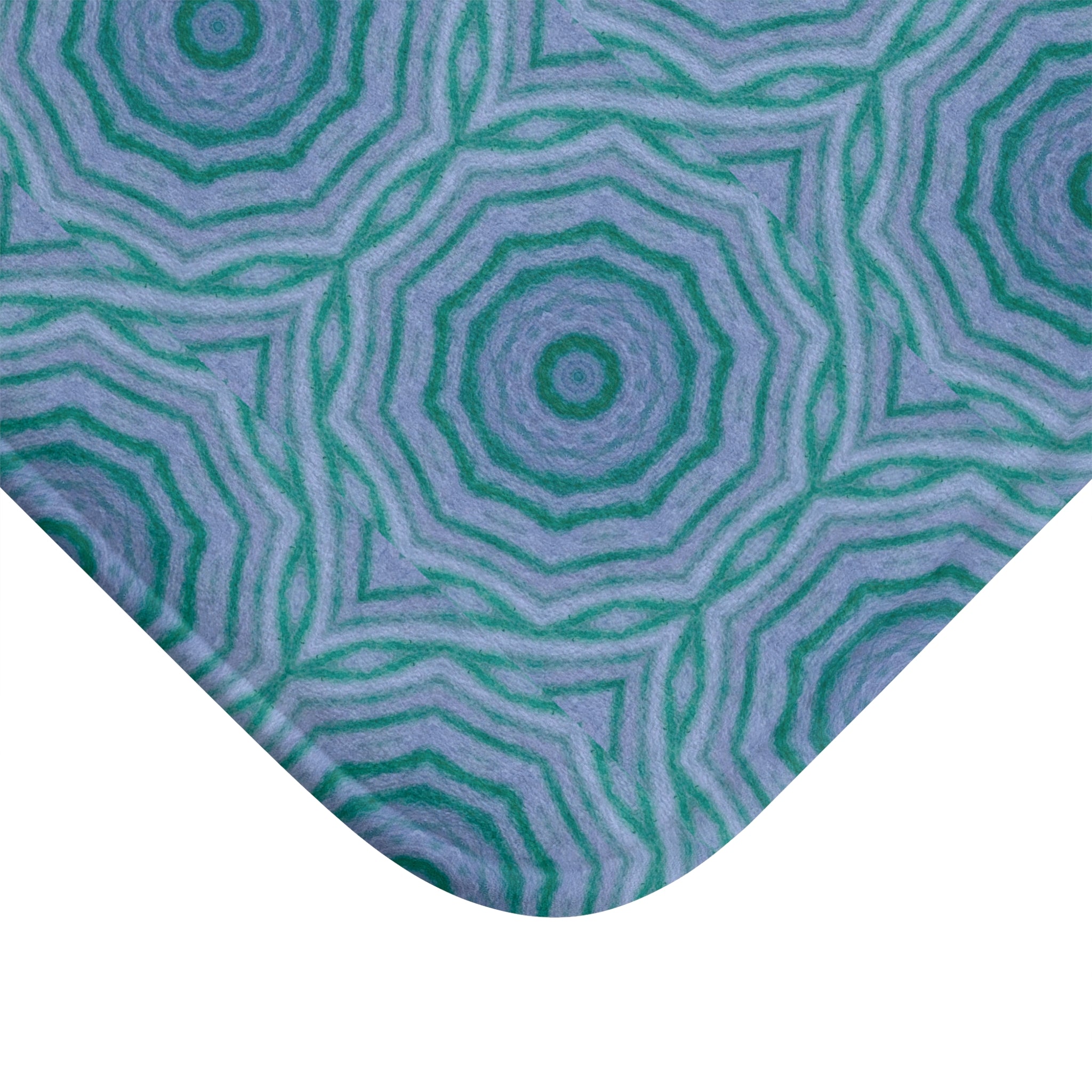 "GR33N3RY" Cymatic Print Bath Mat