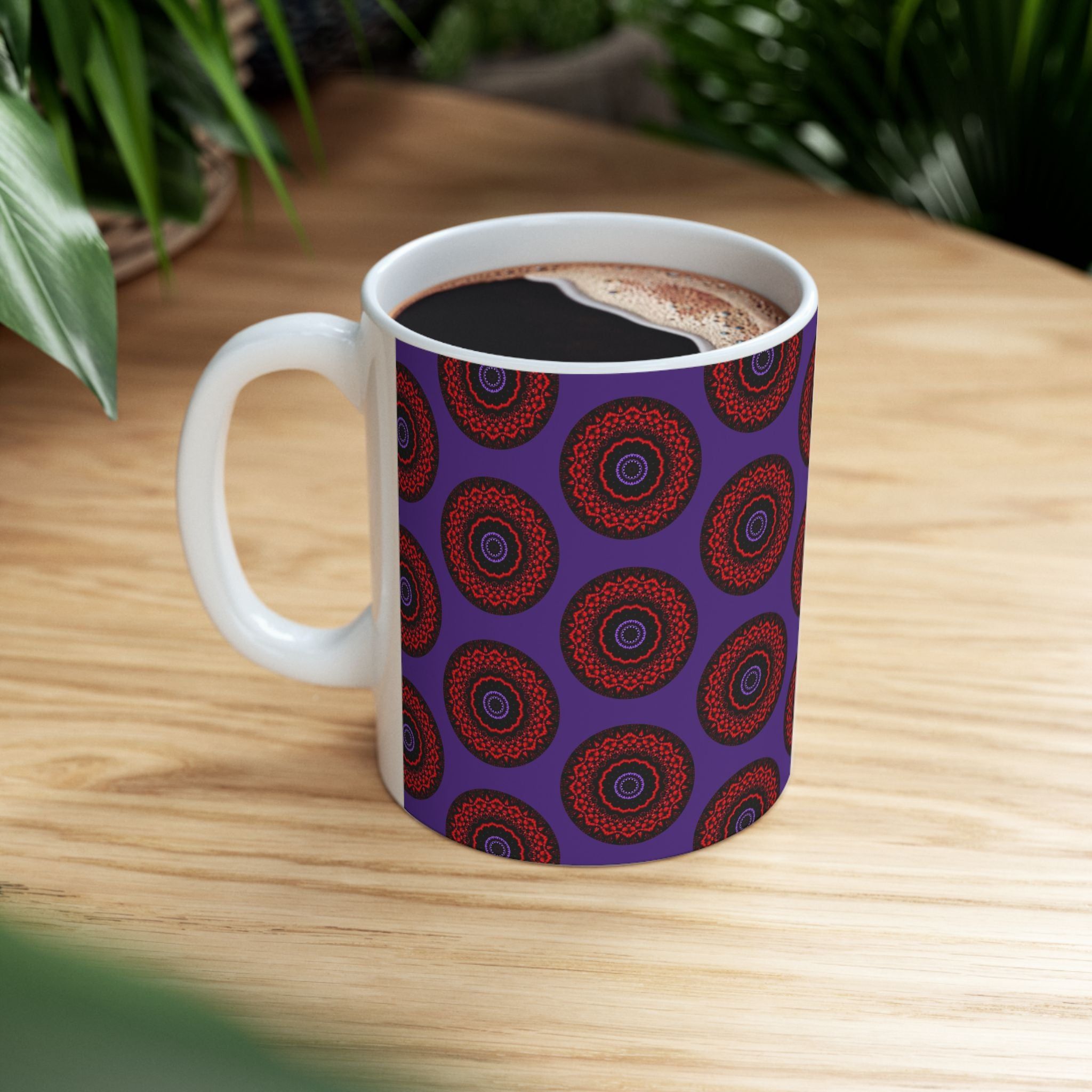 “VESI” Cymatic AOP Ceramic Mug (Purple)