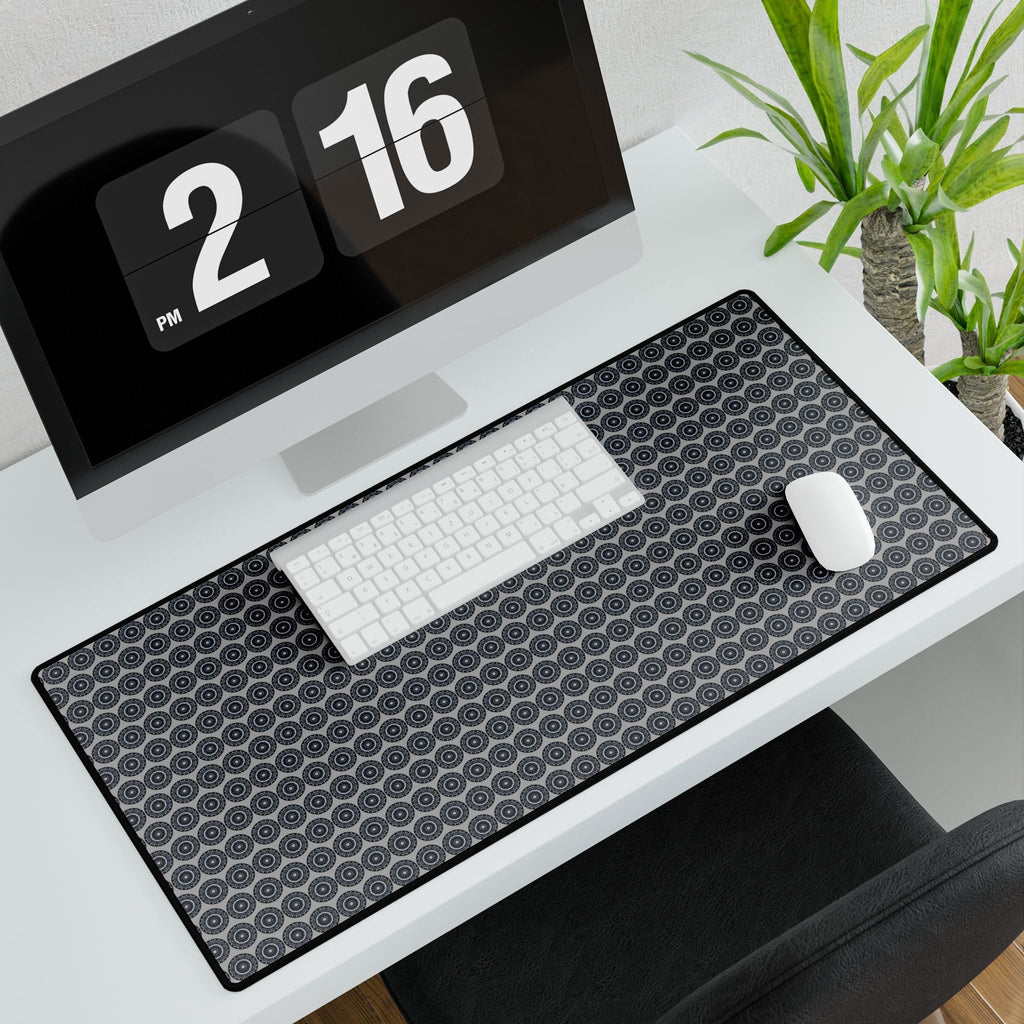 “MAYA” Cymatic AOP Office Desk Mat (Light Grey)