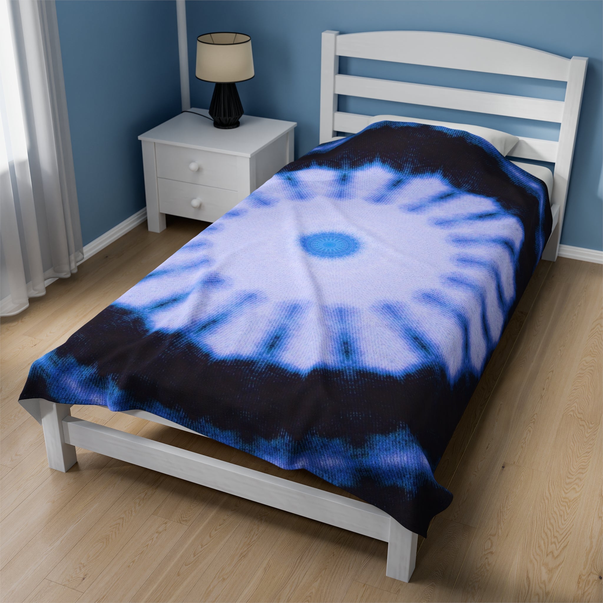 “SNWFLK-2” Cymatic Velveteen Blanket