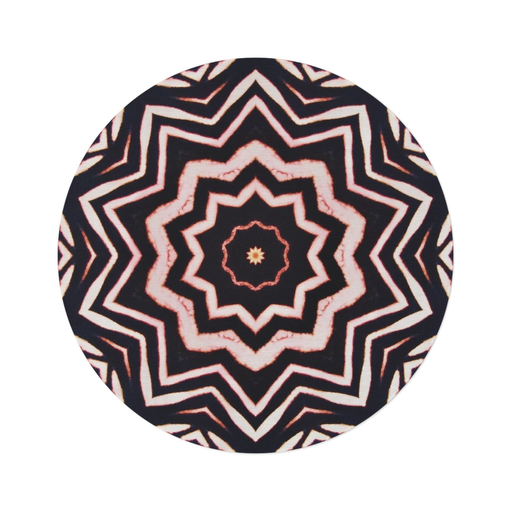 “A-BYSS” Cymatic Print Round Rug