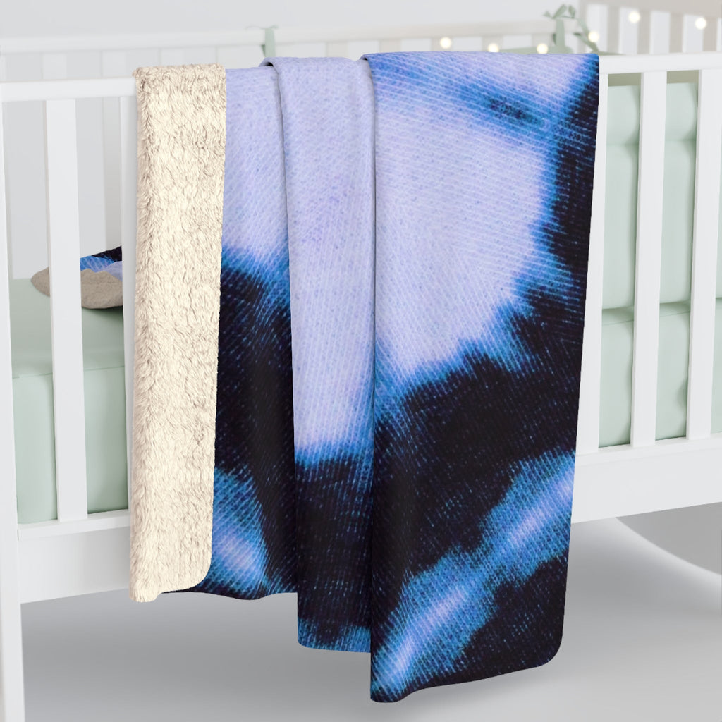 "SNWFLK" Cymatic Sherpa Fleece Blanket