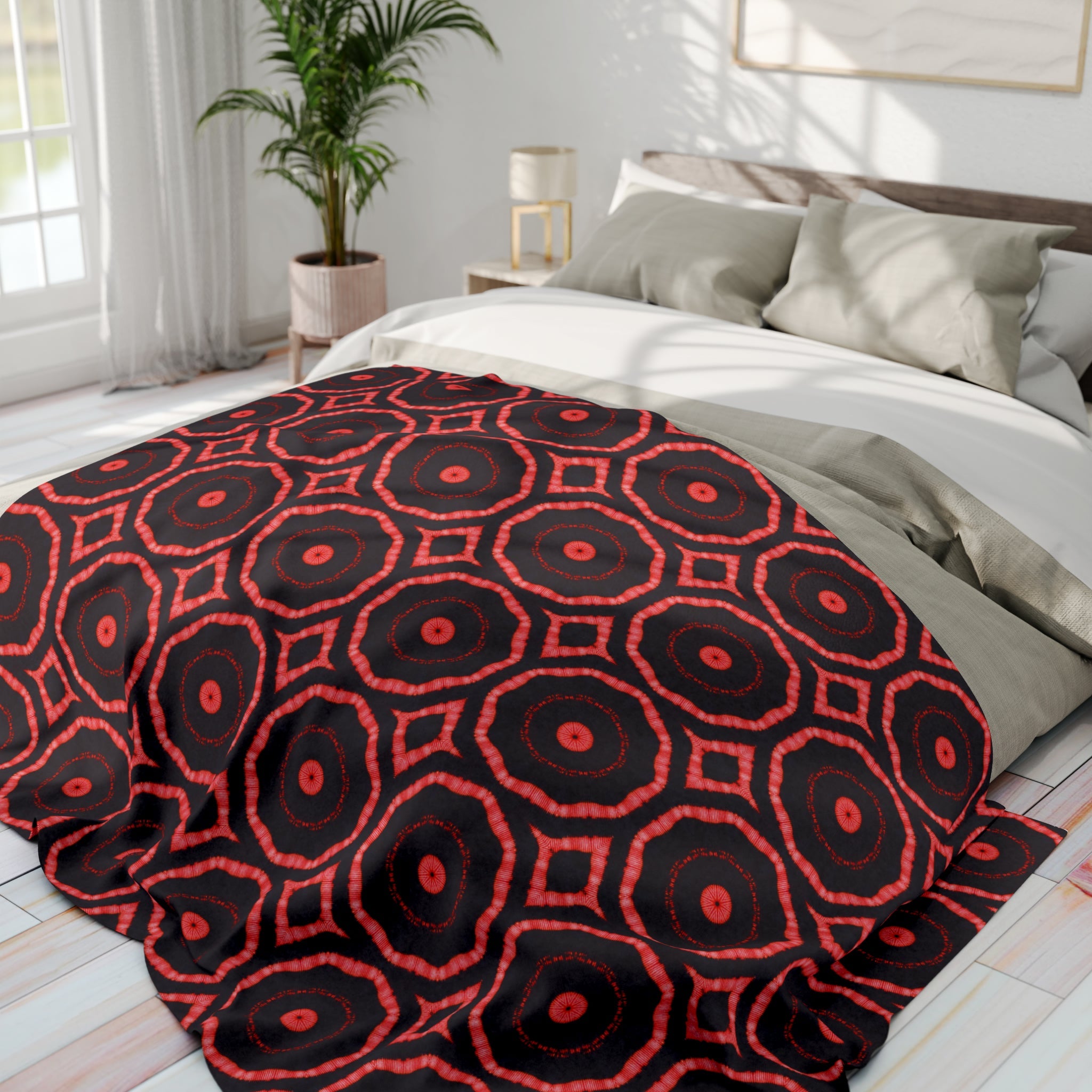 “396” Cymatic AOP Arctic Fleece Blanket
