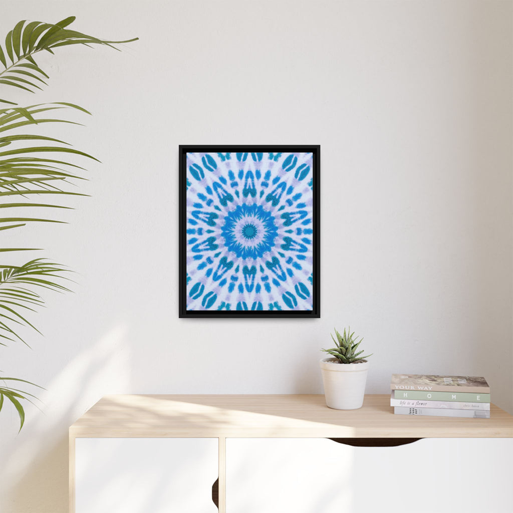 "E-VEIL I" Cymatic Framed Matte Canvas
