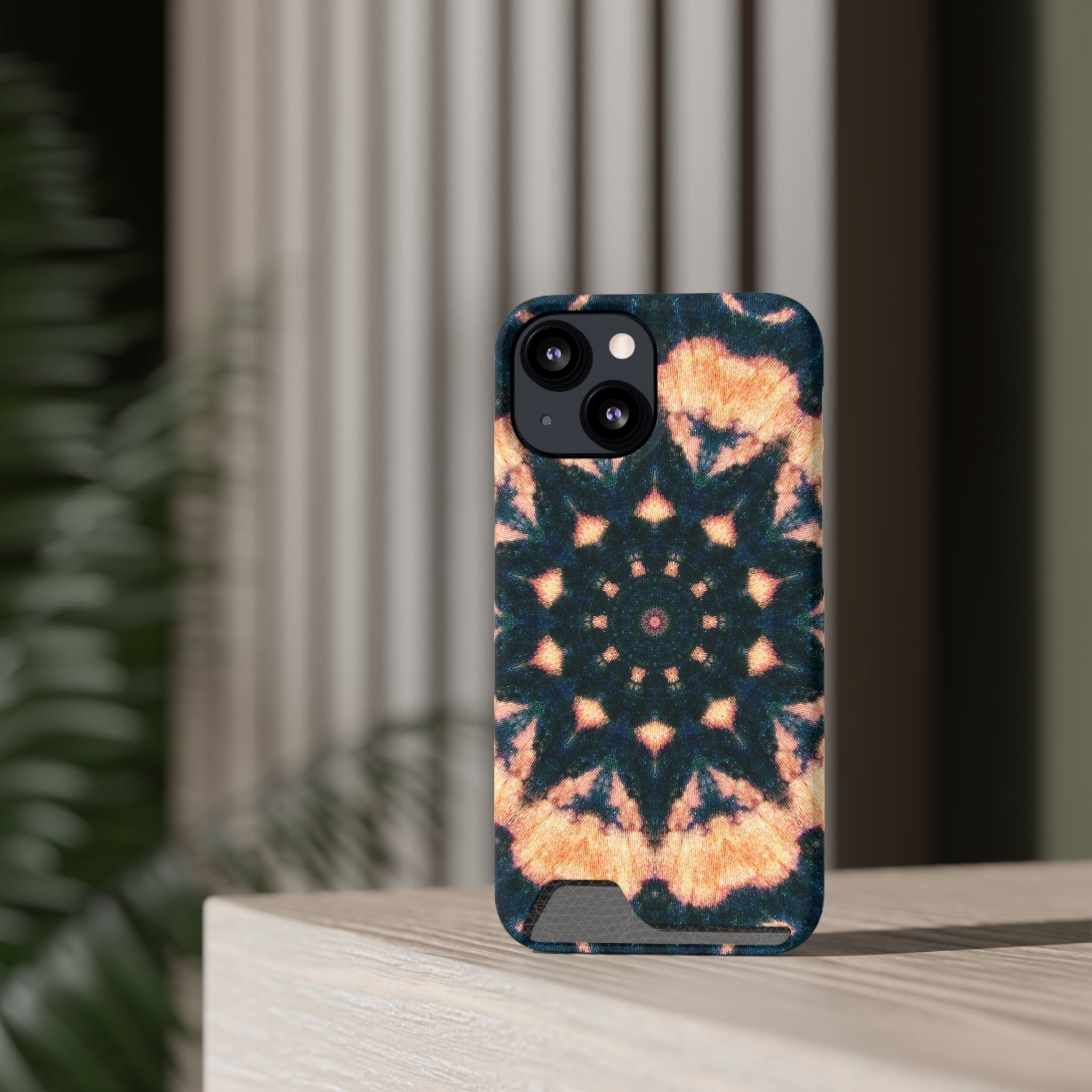 Phone Case With Card Holder (BLKSUN)