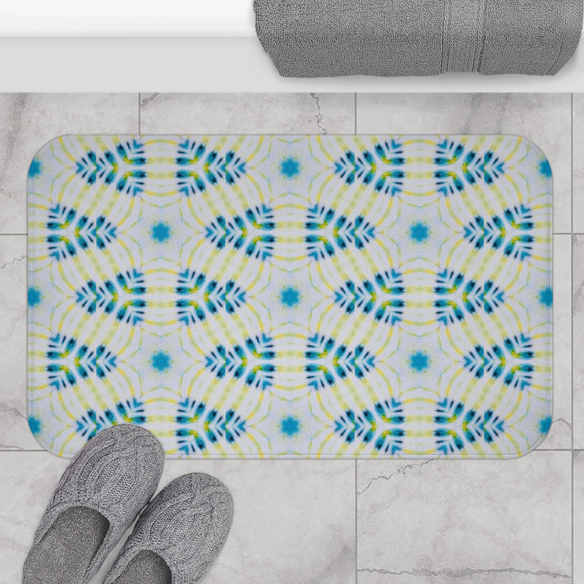 "CYMANTIQUE" Cymatic Print Bath Mat