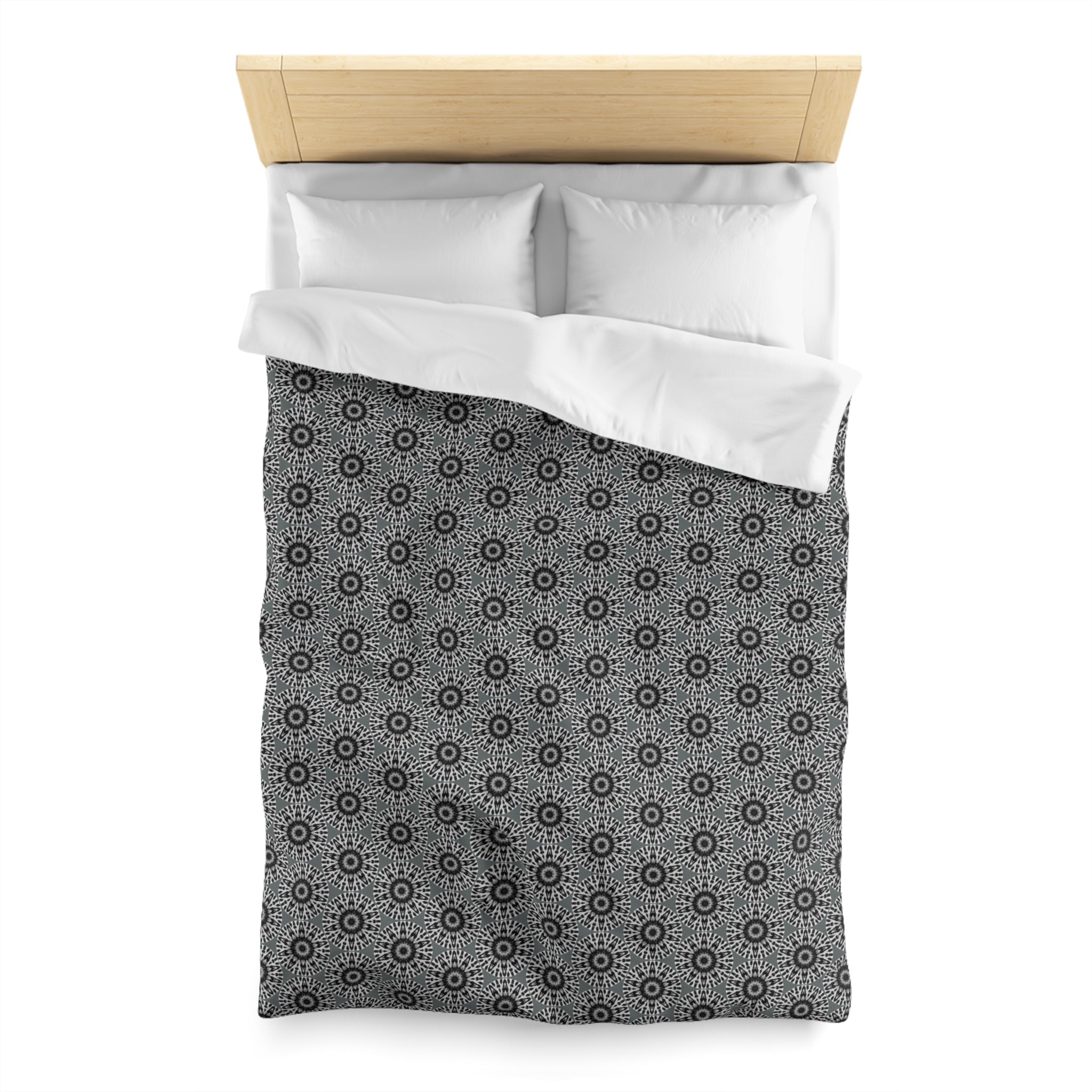 "E-VEIL I" Cymatic Duvet Cover (Dark Grey) - Housewarming