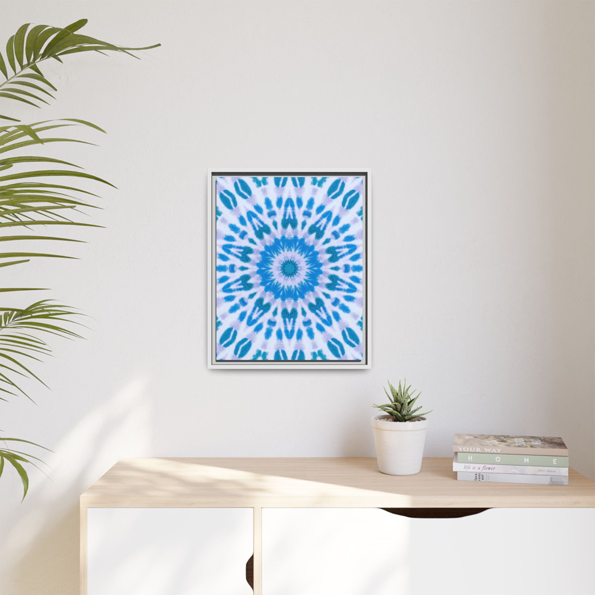 "E-VEIL I" Cymatic Framed Matte Canvas