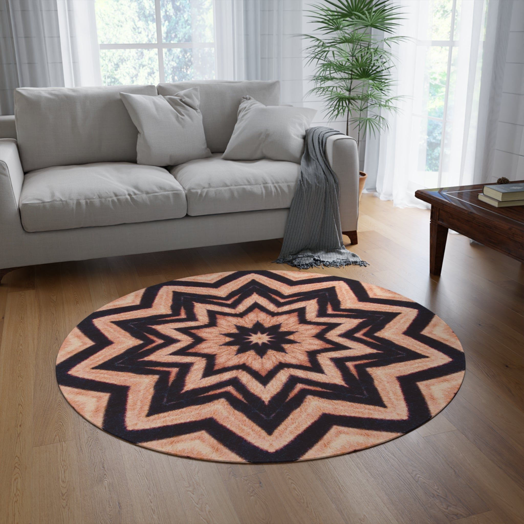 “FREQNCY” Cymatic Round Rug