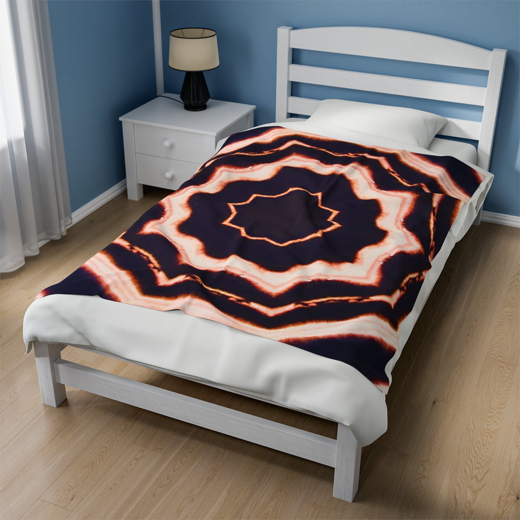 “VOiD” Cymatic Print Velveteen Blanket