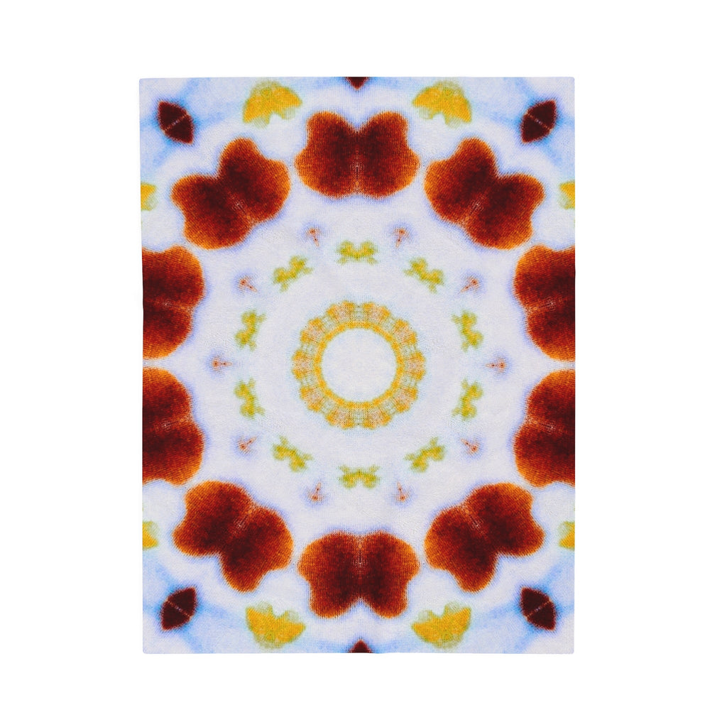 “MOSAIC” Cymatic Print Velveteen Blanket