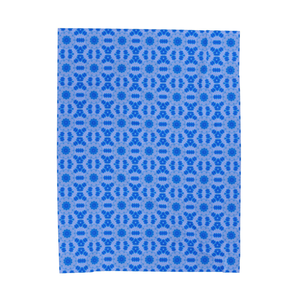 “BLU3DR3AM” Cymatic AOP Velveteen Blanket