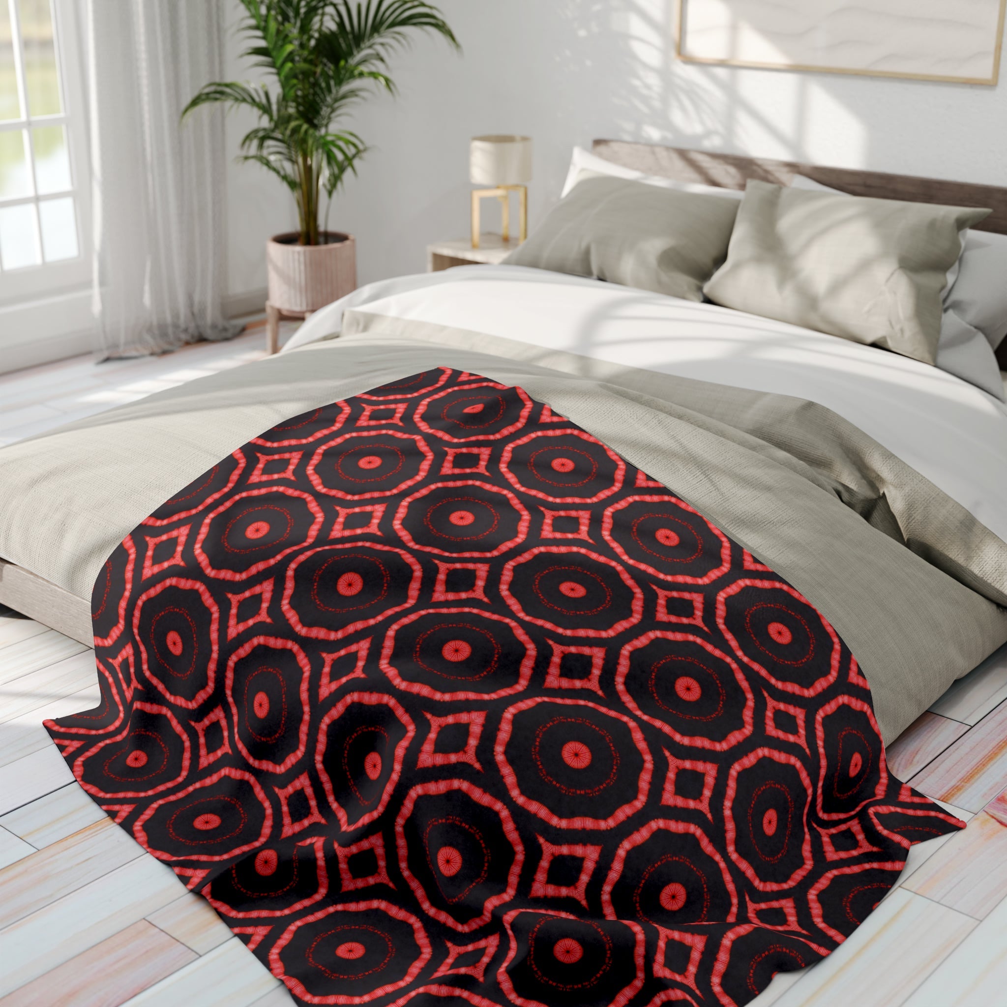 “396” Cymatic AOP Arctic Fleece Blanket