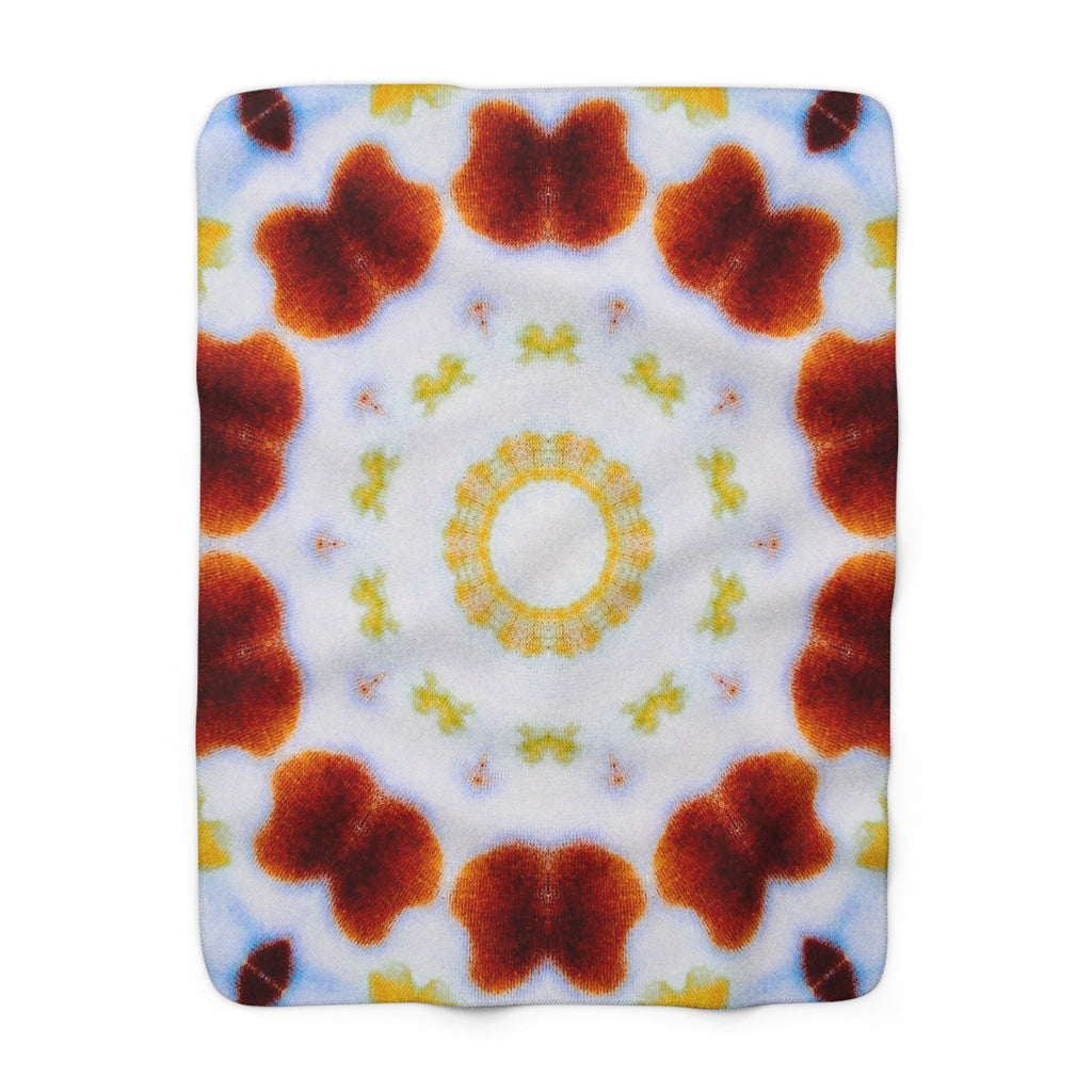 "MOSAiC" Cymatic Sherpa Fleece Blanket