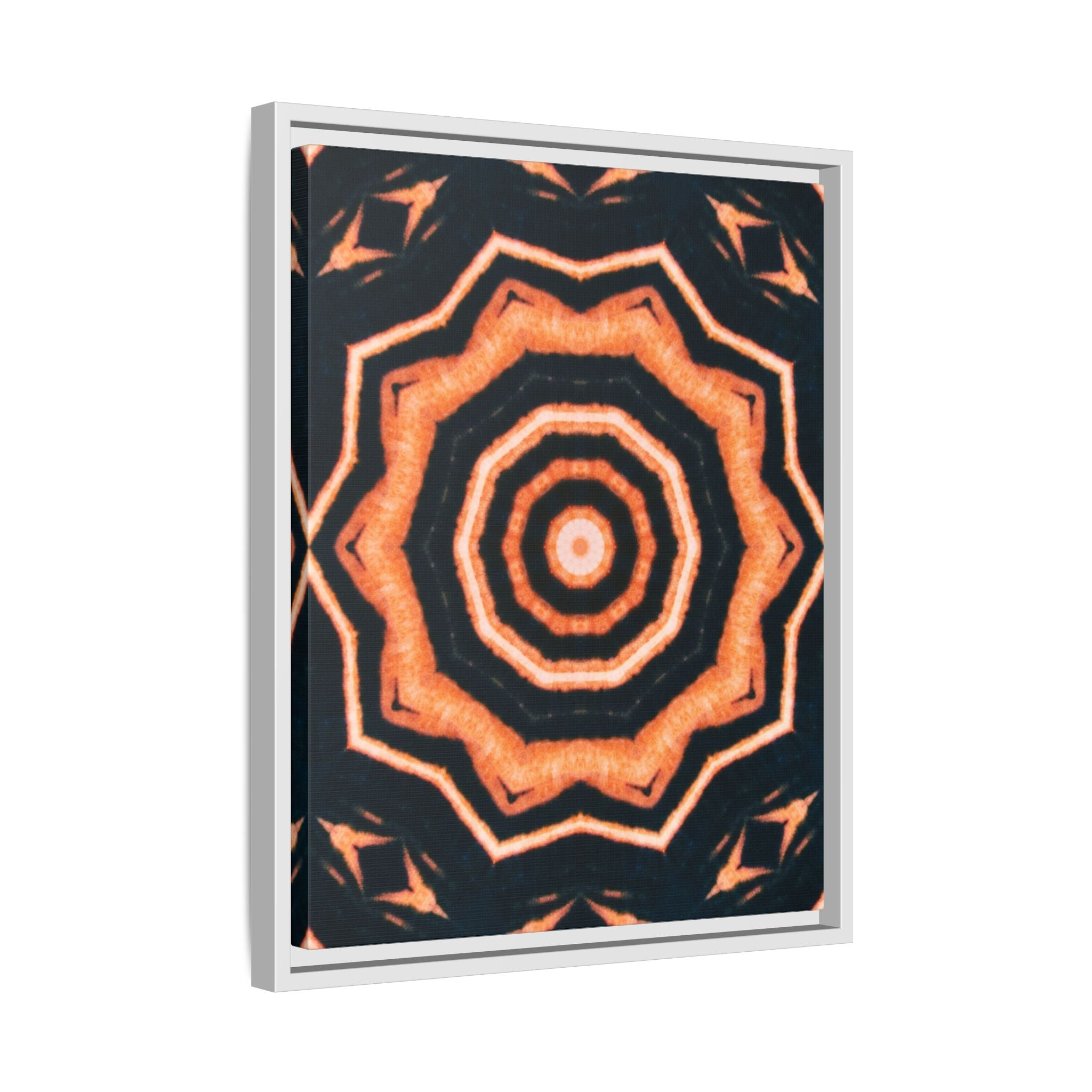 "417" Cymatic Framed Matte Canvas