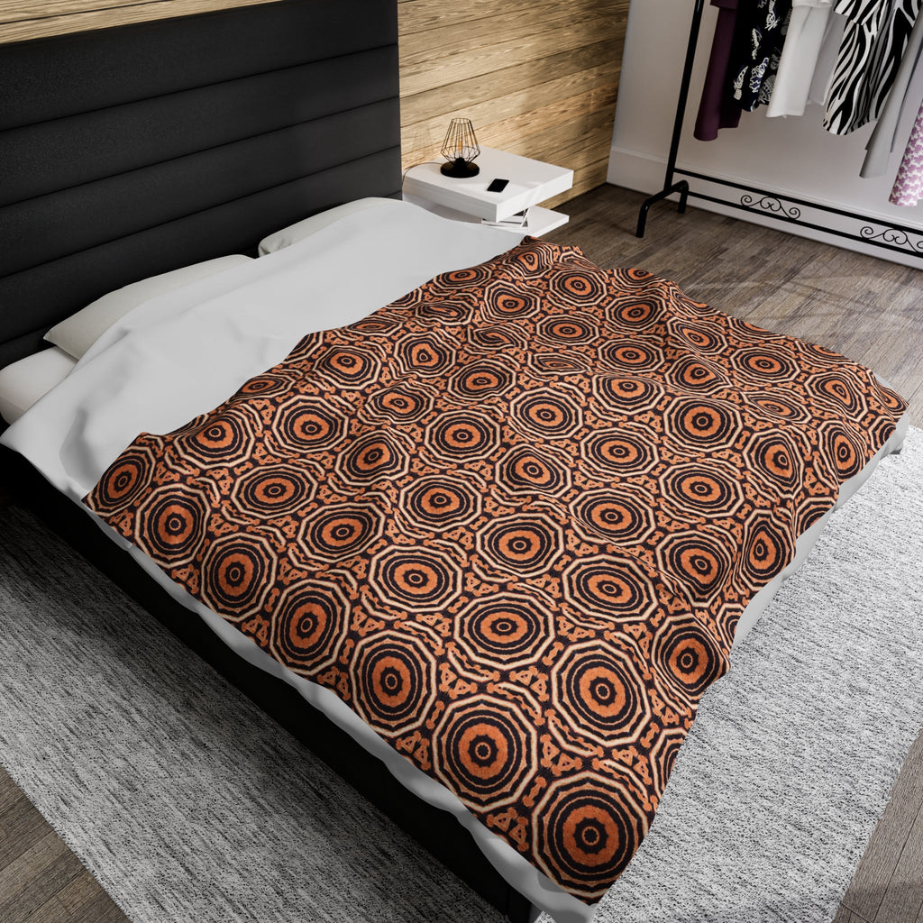“EYECEE” Cymatic AOP Velveteen Blanket