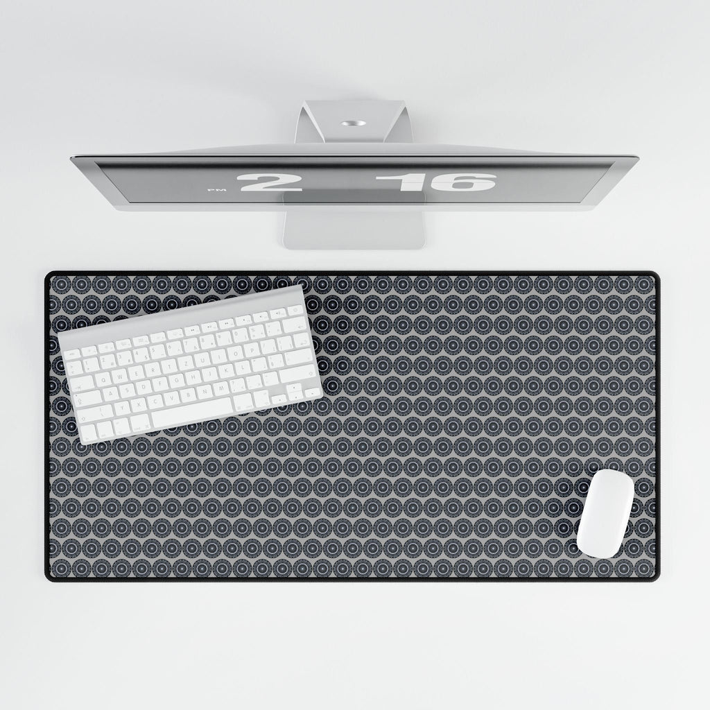 “MAYA” Cymatic AOP Office Desk Mat (Light Grey)
