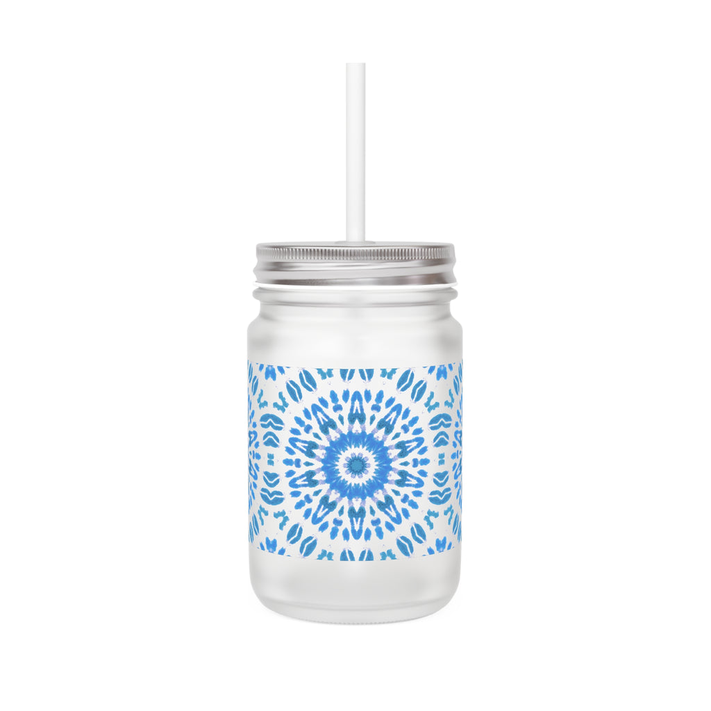 E-VEIL I  Cymatic Mason Jar Tumbler with Straw