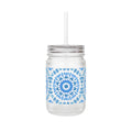 E-VEIL I  Cymatic Mason Jar Tumbler with Straw
