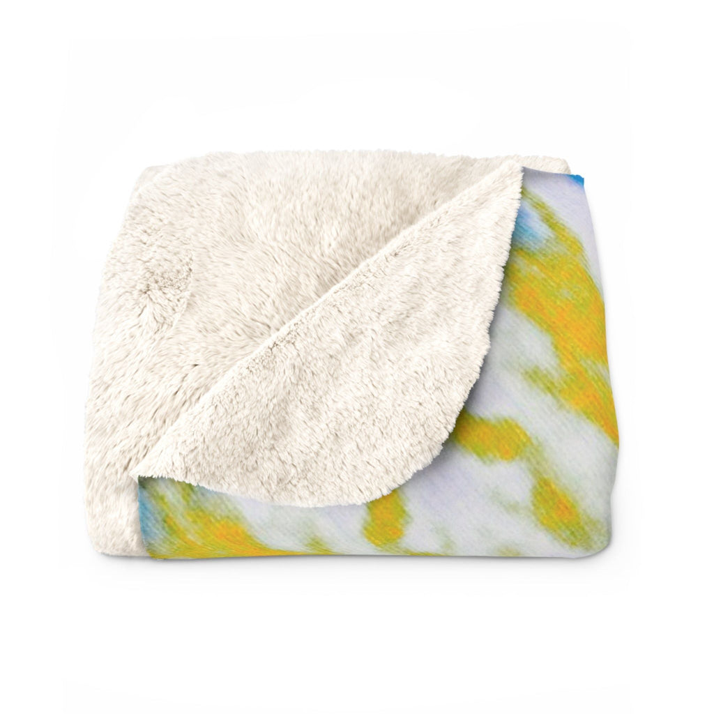 "GETA" Cymatic Sherpa Fleece Blanket