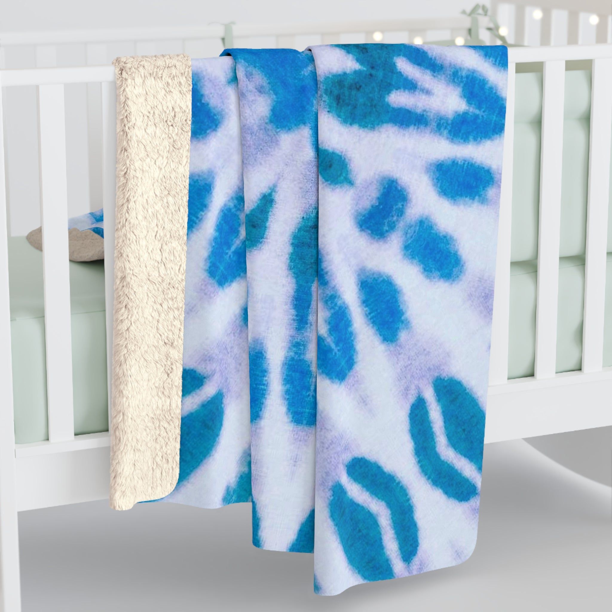 "E-VEIL I" Cymatic Sherpa Fleece Blanket