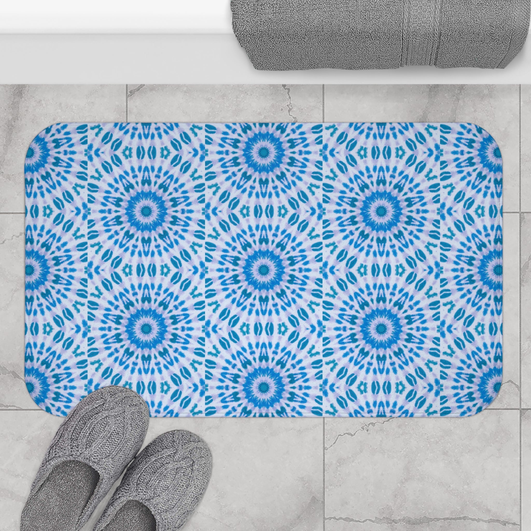 "E-VEIL I" Cymatic Print Bath Mat