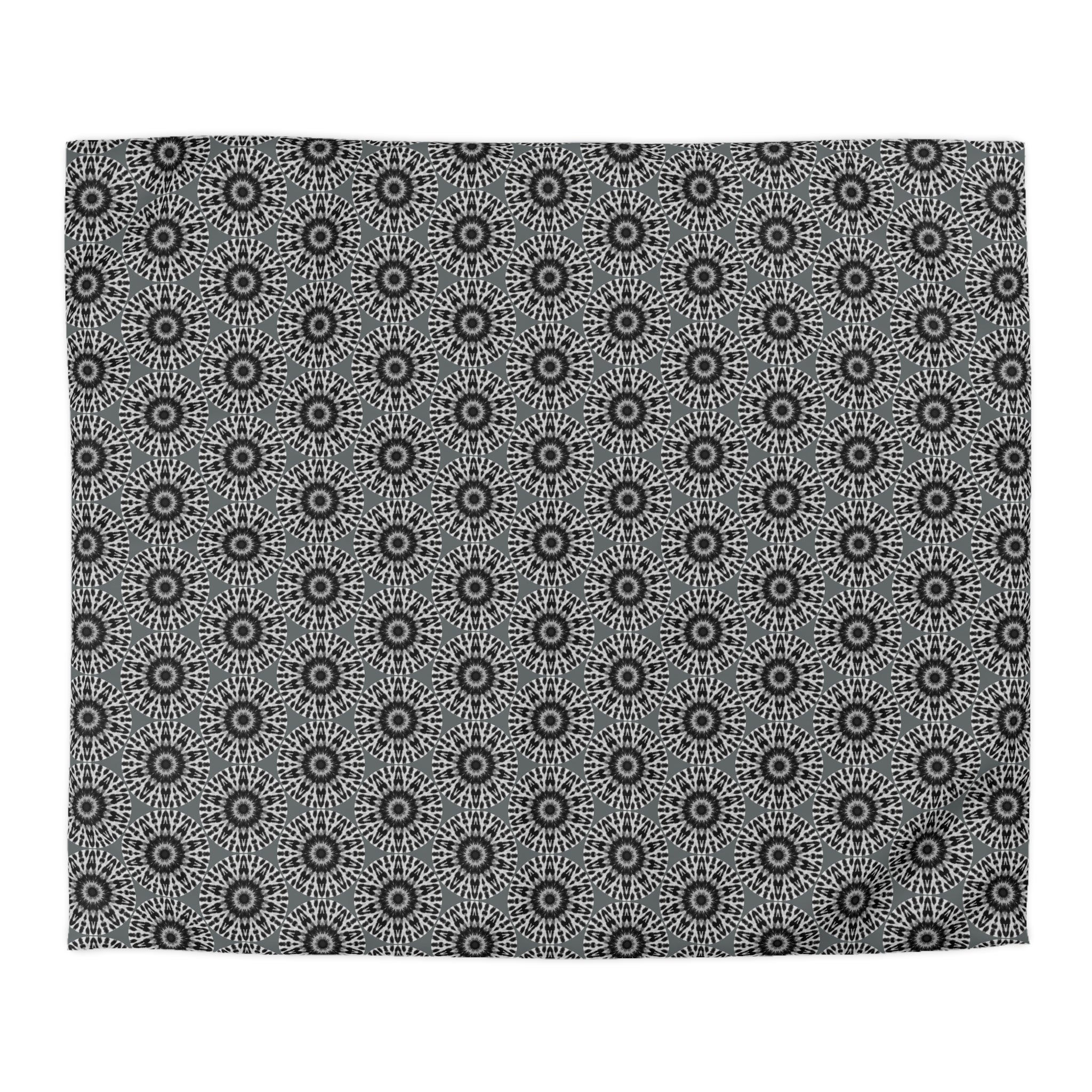 "E-VEIL I" Cymatic Duvet Cover (Dark Grey) - Housewarming