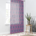 "ULTRAVIOL3T" Cymatic Print Window Curtain