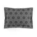 "E-VEIL I" Cymatic AOP Pillow Sham (Dark Grey)